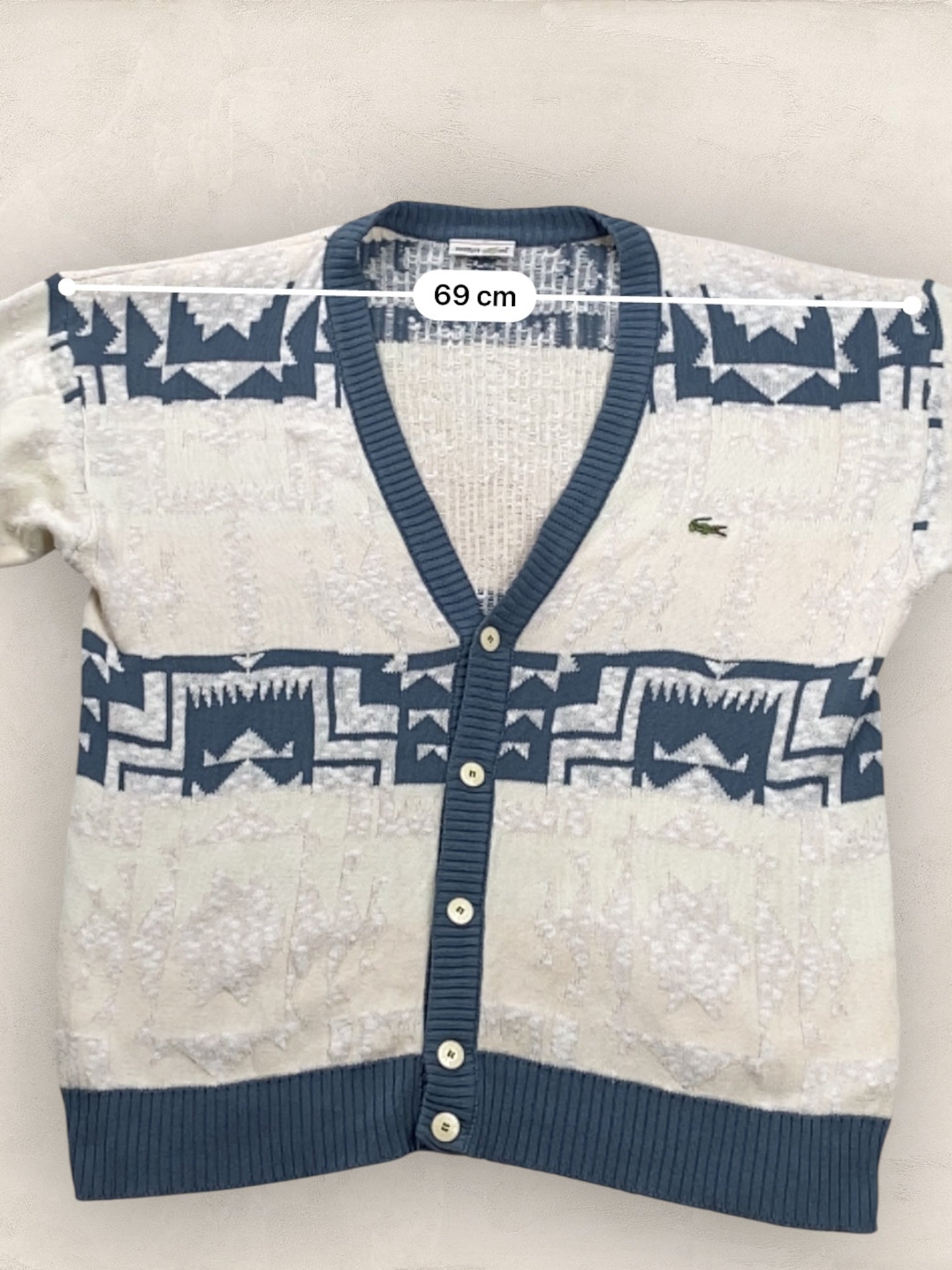 Cardigan Homme Lacoste Creme XL Ref:3175 - Creme - XL - amifrip