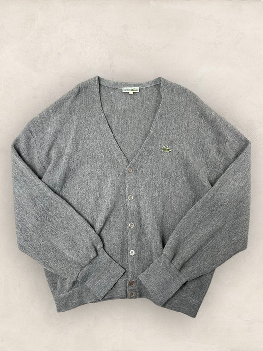 Cardigan Homme Lacoste En Laine Gris L Ref:3865 - Gris - L - amifrip