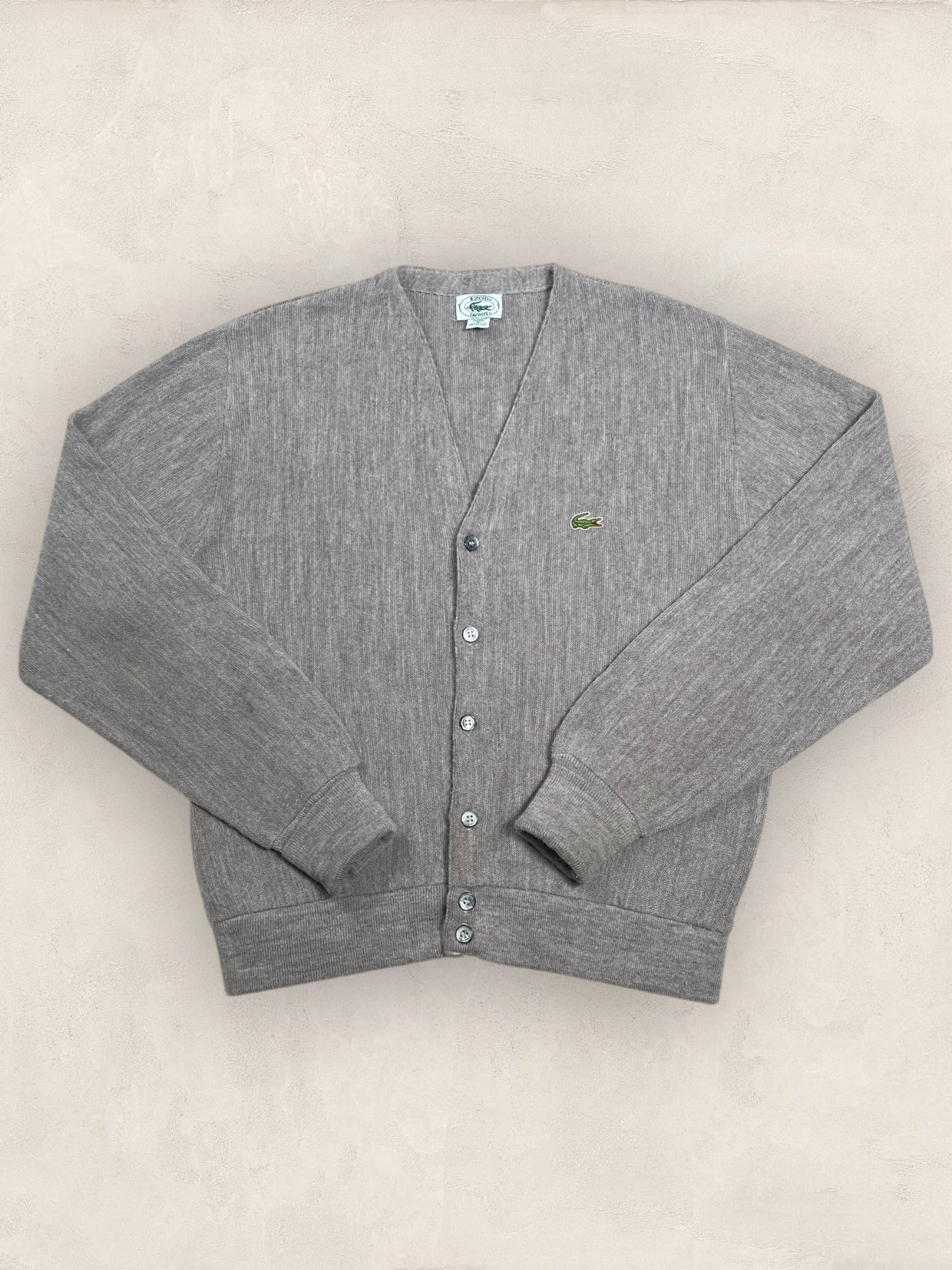 Cardigan Homme Lacoste Gris M Ref:3051 - Gris - M - amifrip - Friperie en ligne et vêtements vintage