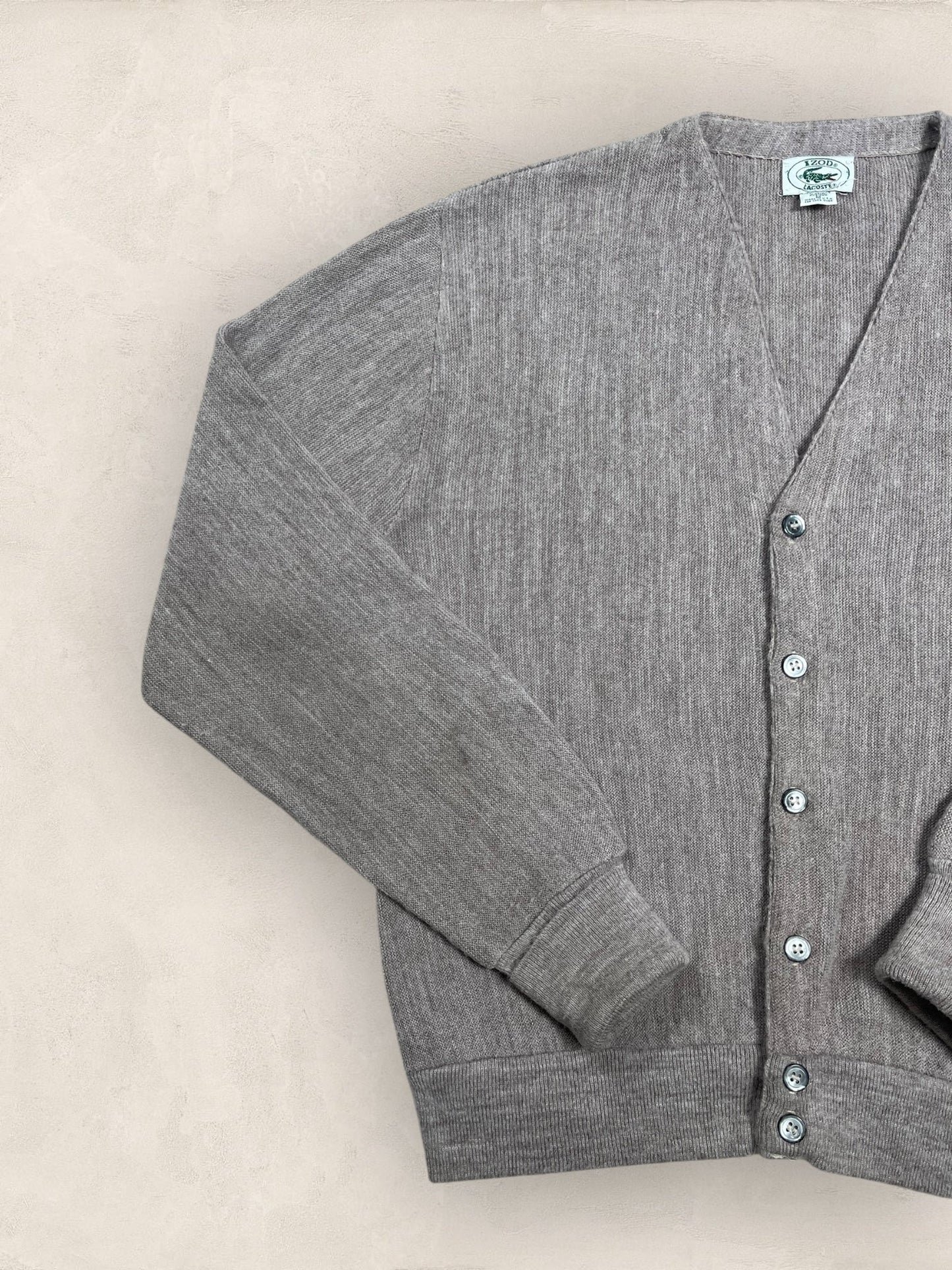 Cardigan Homme Lacoste Gris M Ref:3051 - Gris - M - amifrip - Friperie en ligne et vêtements vintage