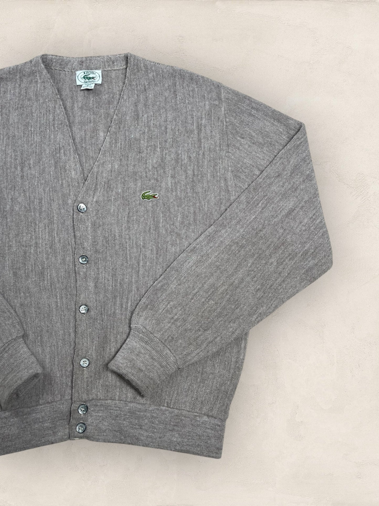Cardigan Homme Lacoste Gris M Ref:3051 - Gris - M - amifrip - Friperie en ligne et vêtements vintage