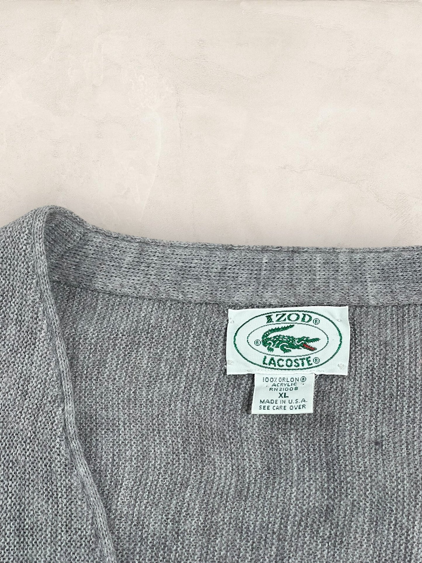 Cardigan Homme Lacoste Gris XL Ref:3080 - Gris - XL - amifrip