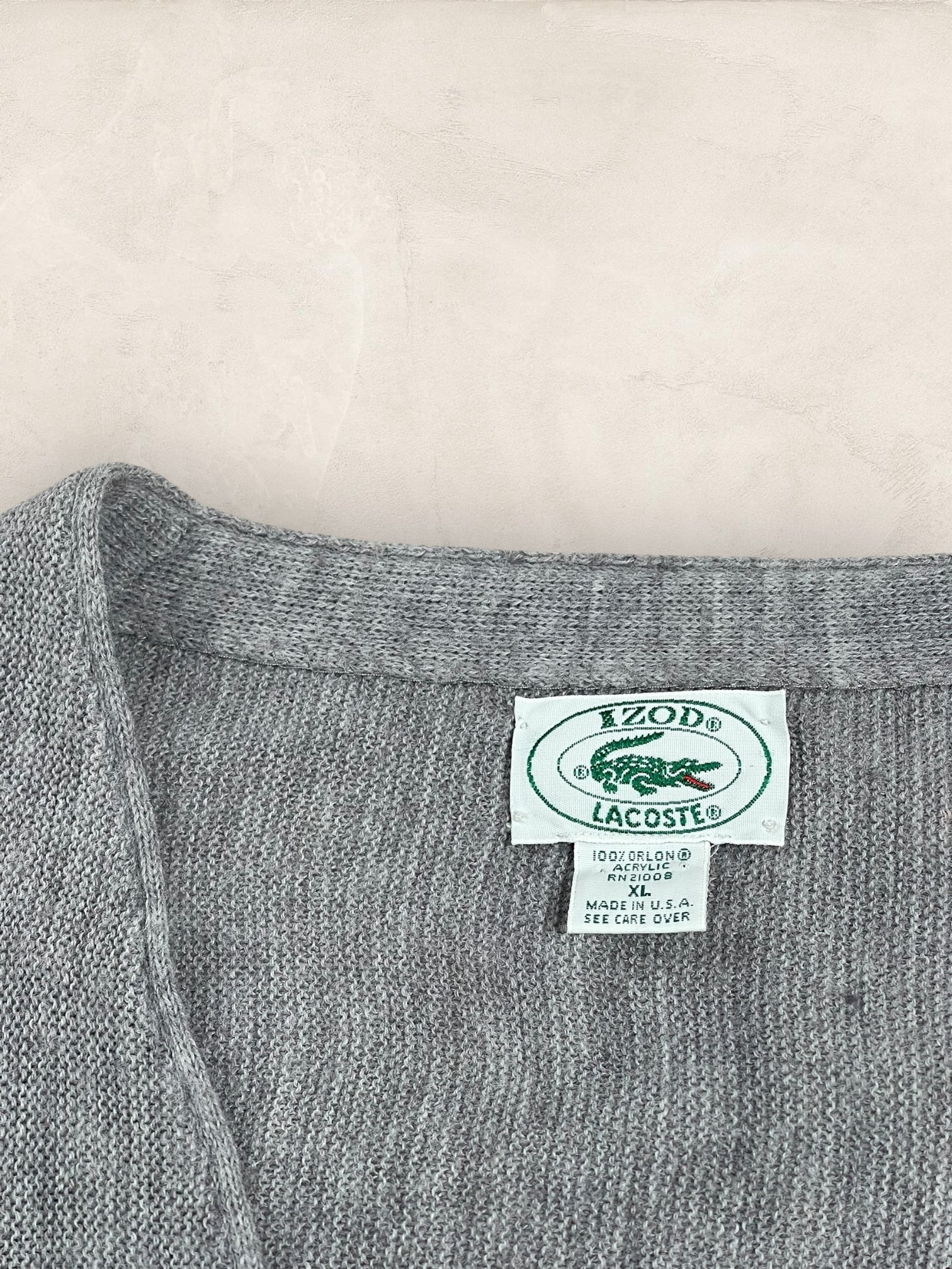 Cardigan Homme Lacoste Gris XL Ref:3080 - Gris - XL - amifrip