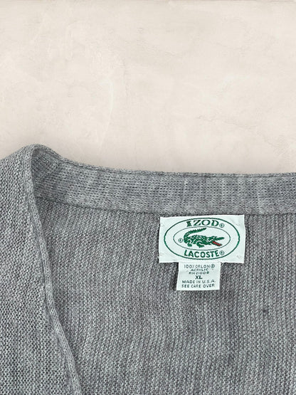 Cardigan Homme Lacoste Gris XL Ref:3080 - Gris - XL - amifrip