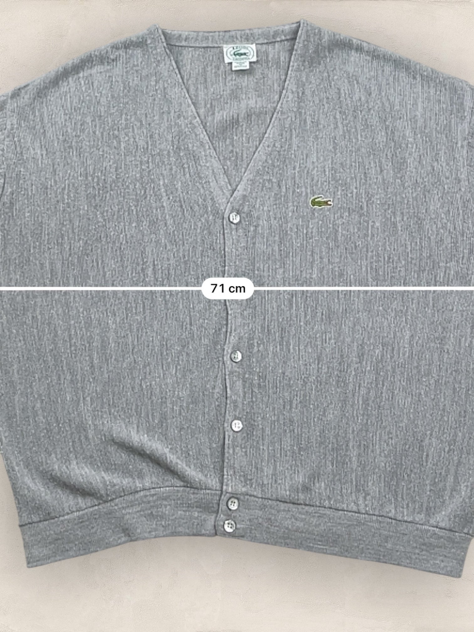 Cardigan Homme Lacoste Gris XL Ref:3130 - Gris - XL - amifrip