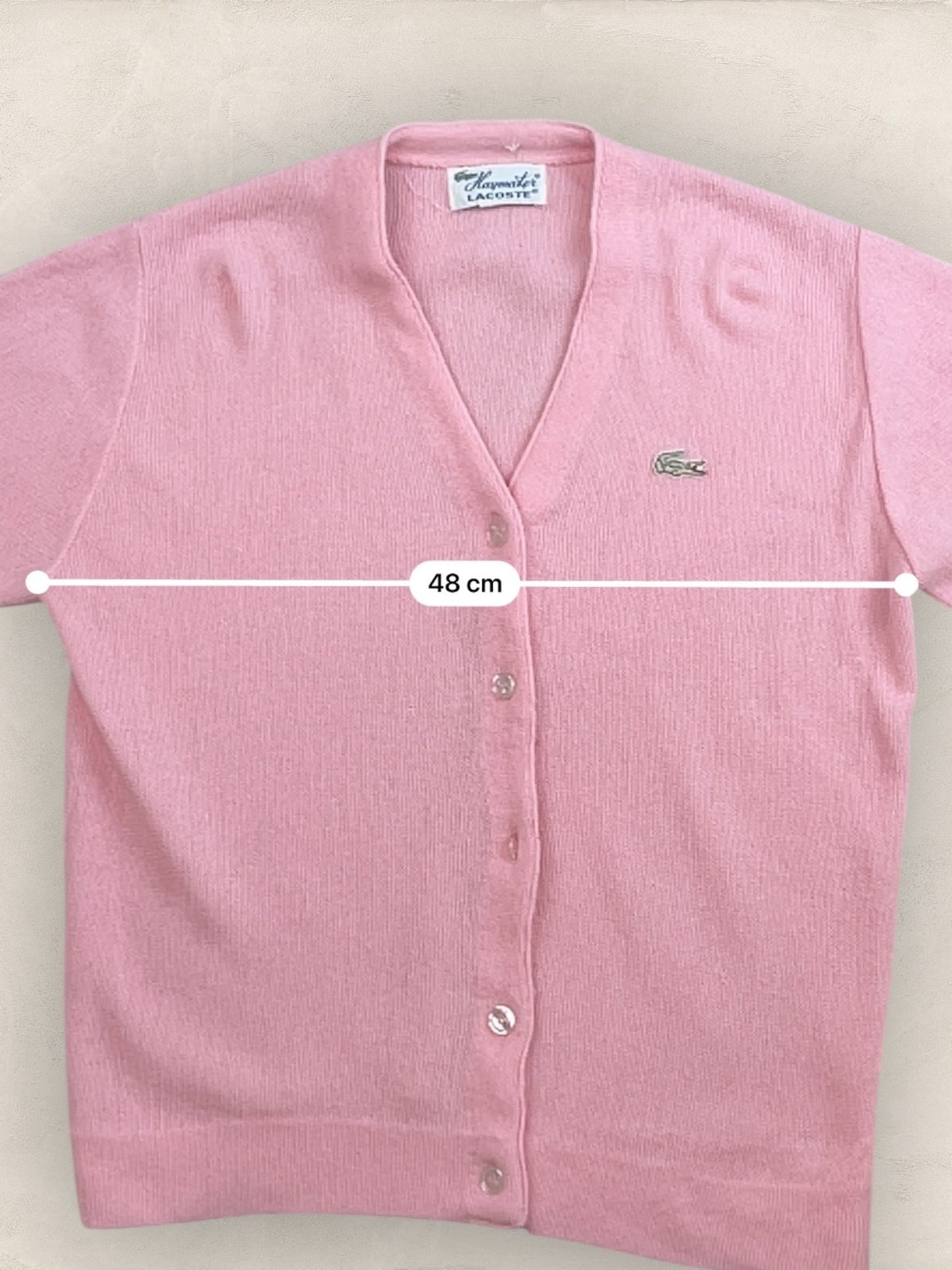 Cardigan Homme Lacoste Haymaker Rose S Ref:3300 - Rose - S - amifrip