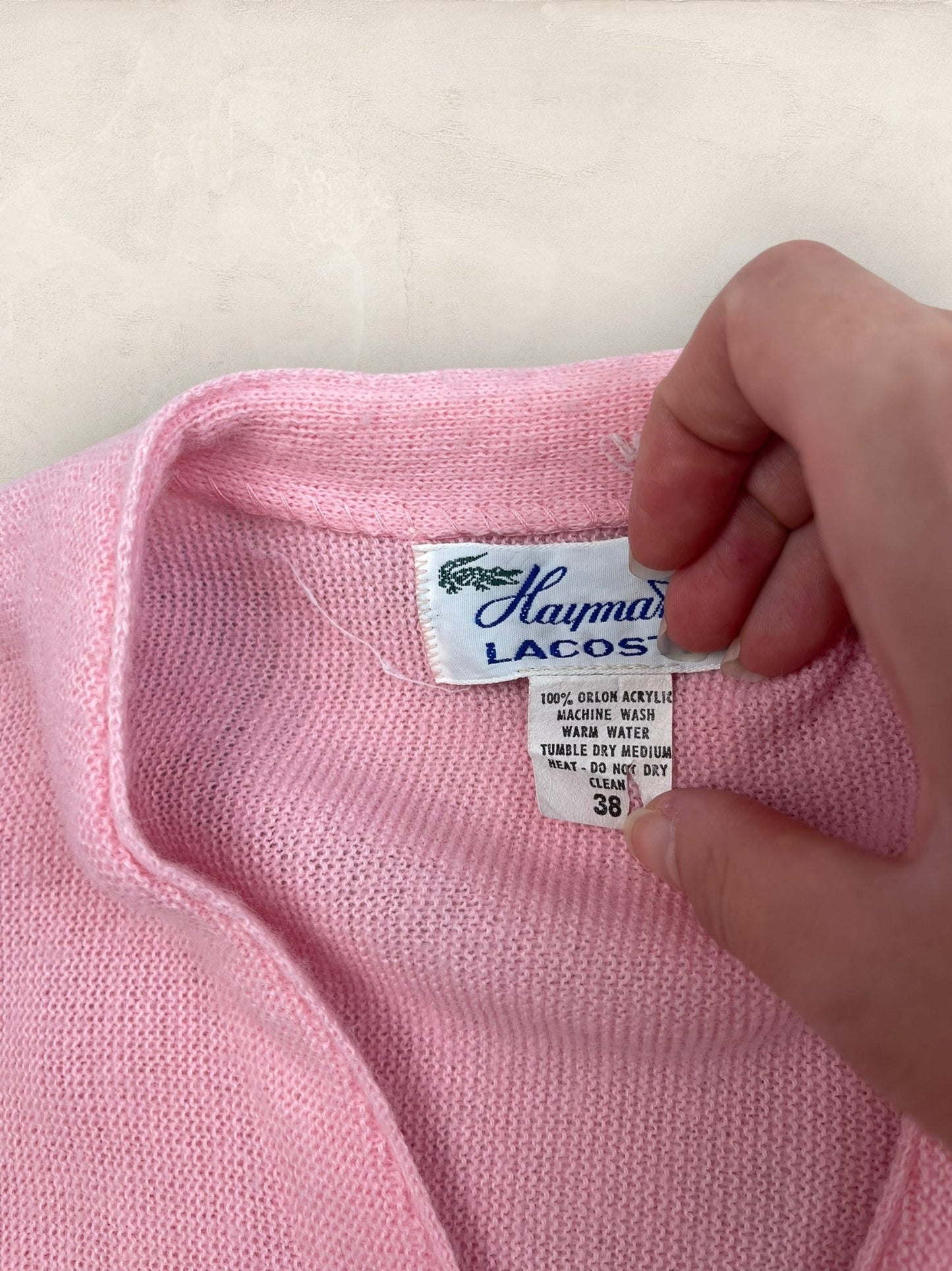 Cardigan Homme Lacoste Haymaker Rose S Ref:3300 - Rose - S - amifrip
