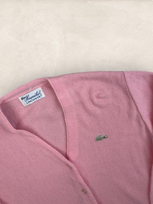 Cardigan Homme Lacoste Haymaker Rose S Ref:3300 - Rose - S - amifrip