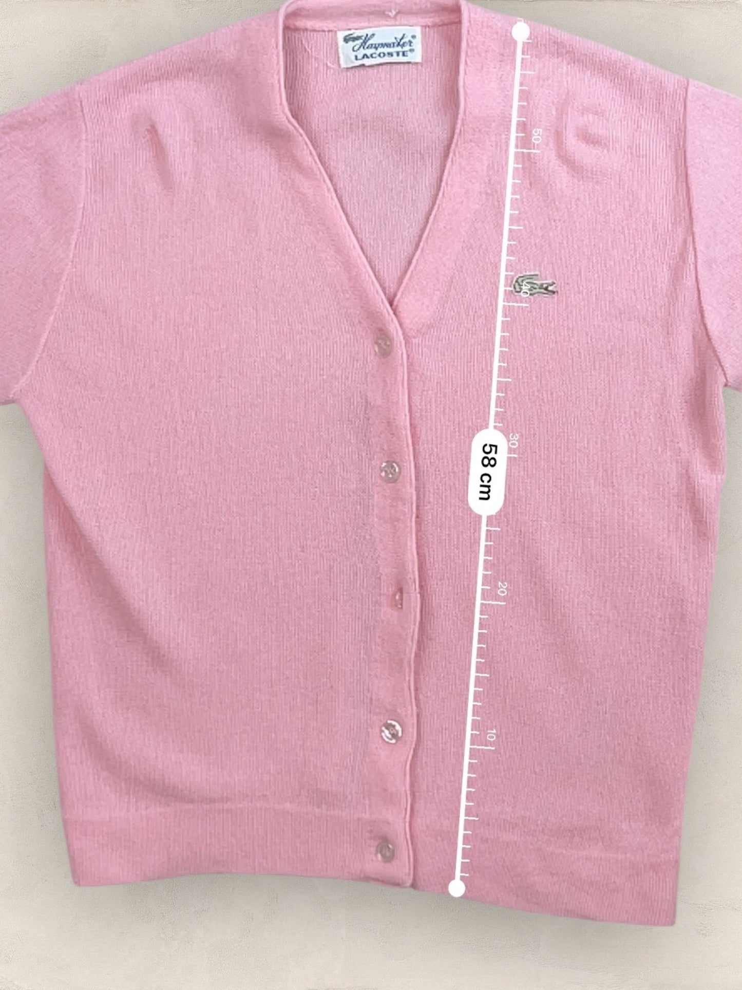 Cardigan Homme Lacoste Haymaker Rose S Ref:3300 - Rose - S - amifrip