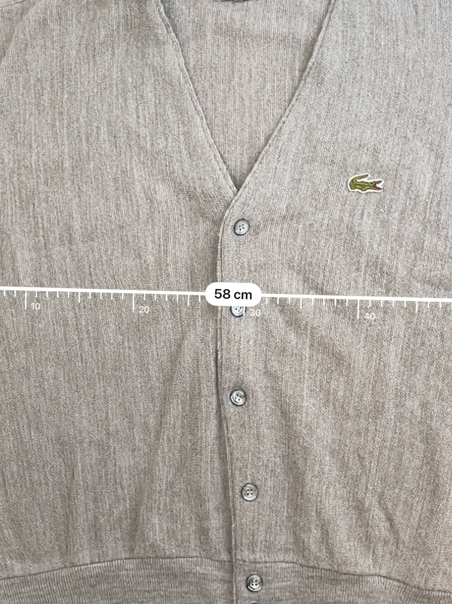 Cardigan Homme Lacoste Izod Beige L Ref:3295 - Beige - L - amifrip
