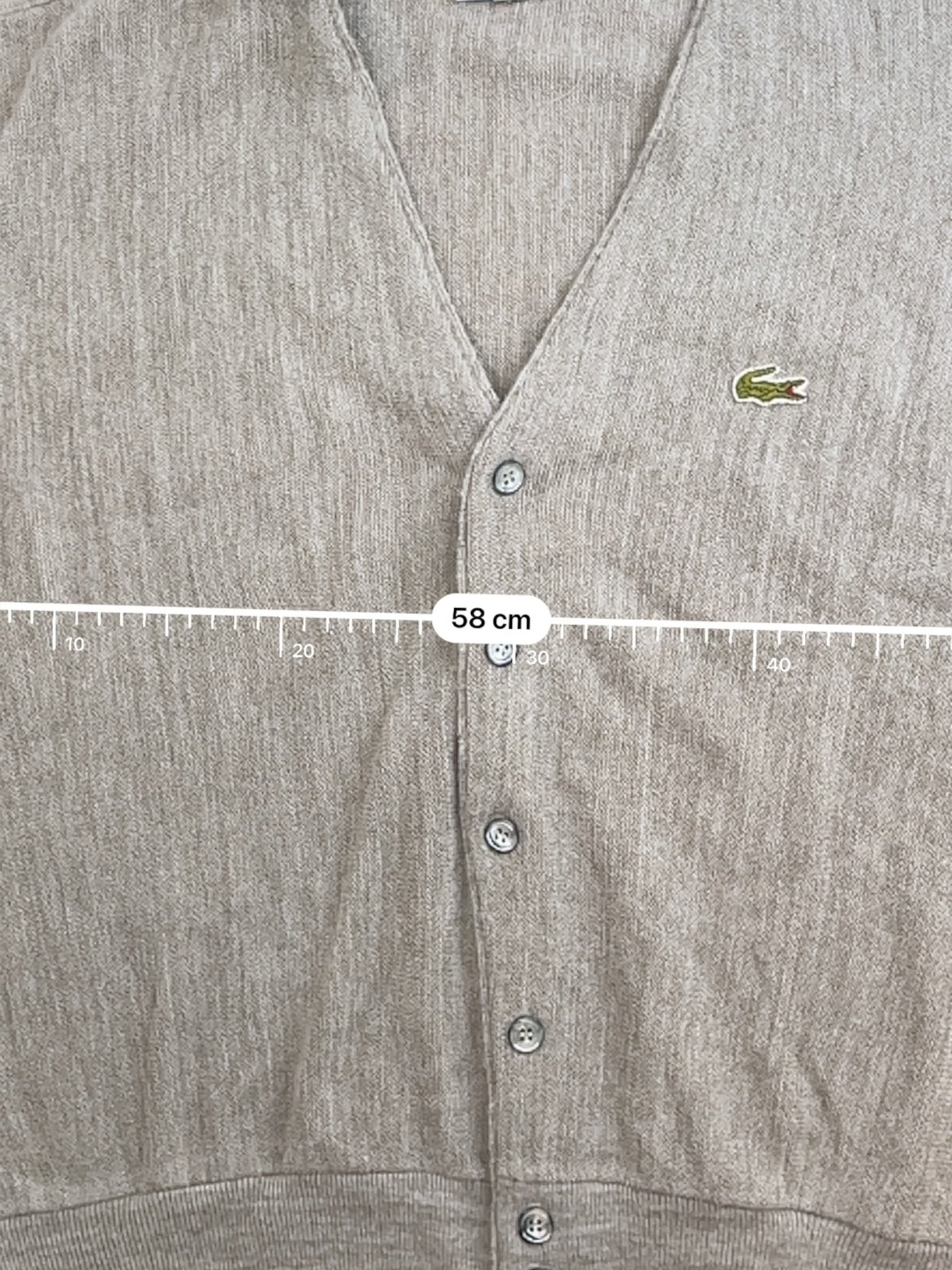 Cardigan Homme Lacoste Izod Beige L Ref:3295 - Beige - L - amifrip