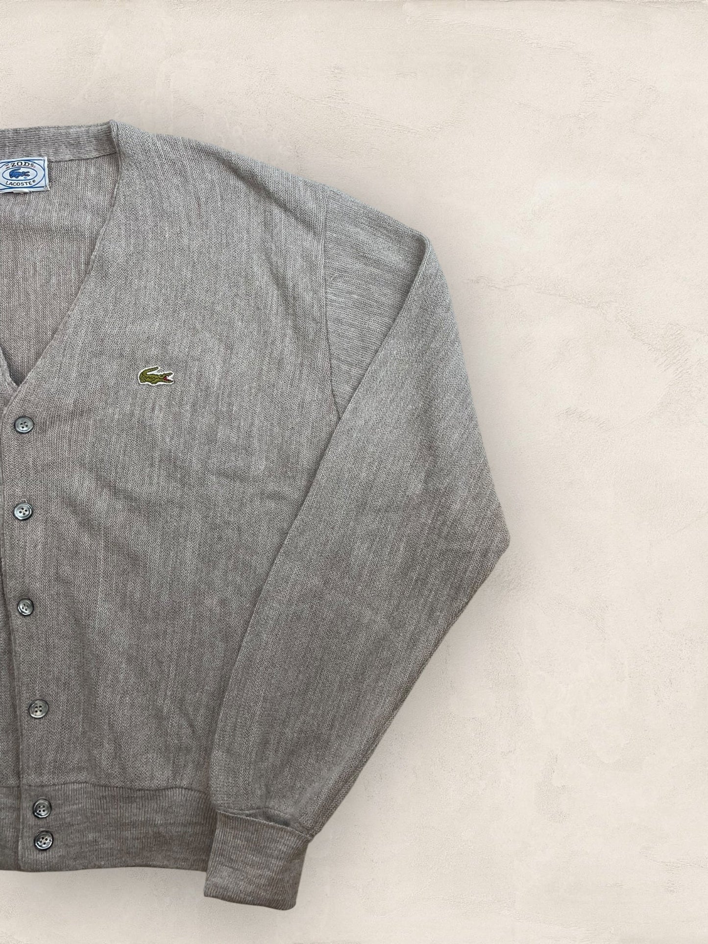 Cardigan Homme Lacoste Izod Beige L Ref:3295 - Beige - L - amifrip