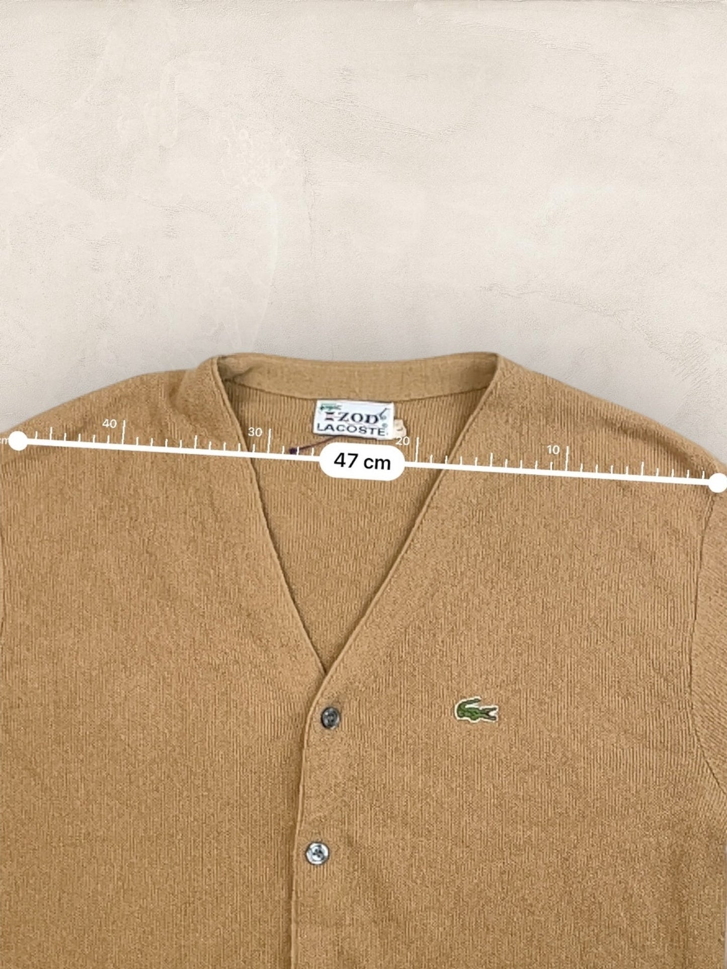 Cardigan Homme Lacoste Izod Beige L Ref:3337 - Beige - L - amifrip