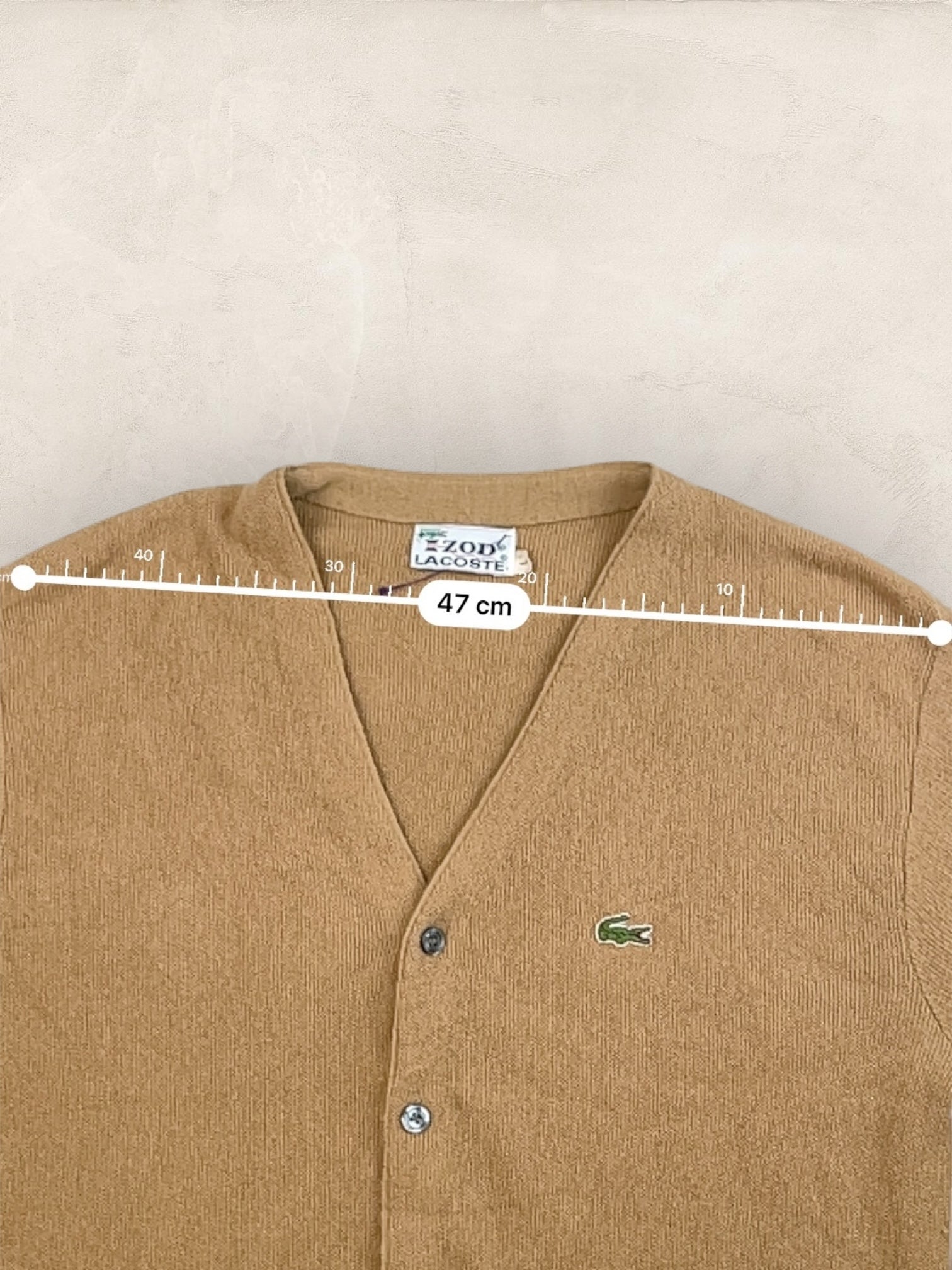 Cardigan Homme Lacoste Izod Beige L Ref:3337 - Beige - L - amifrip