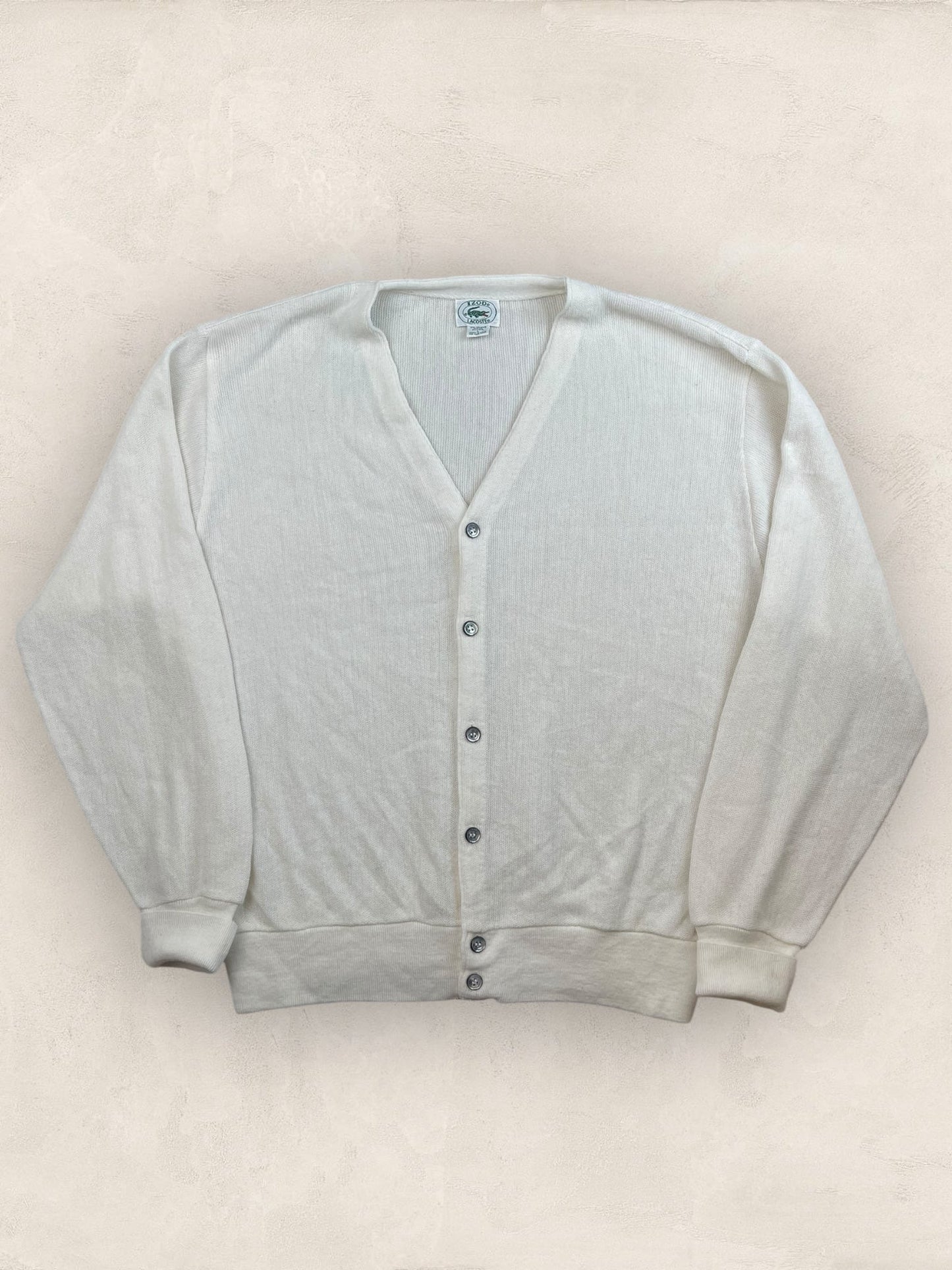 Cardigan Homme Lacoste Izod Blanc L Ref:3324 - Blanc - L - amifrip