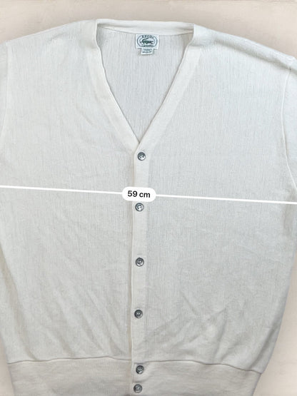Cardigan Homme Lacoste Izod Blanc L Ref:3324 - Blanc - L - amifrip