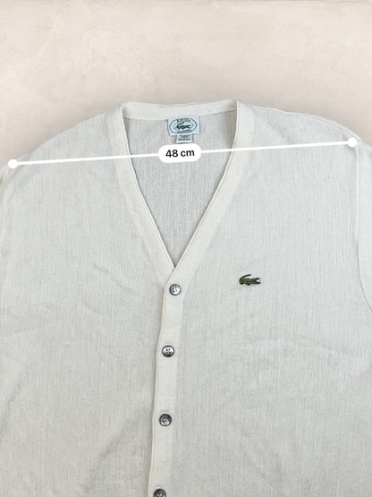 Cardigan Homme Lacoste Izod Blanc L Ref:3336 - Blanc - L - amifrip