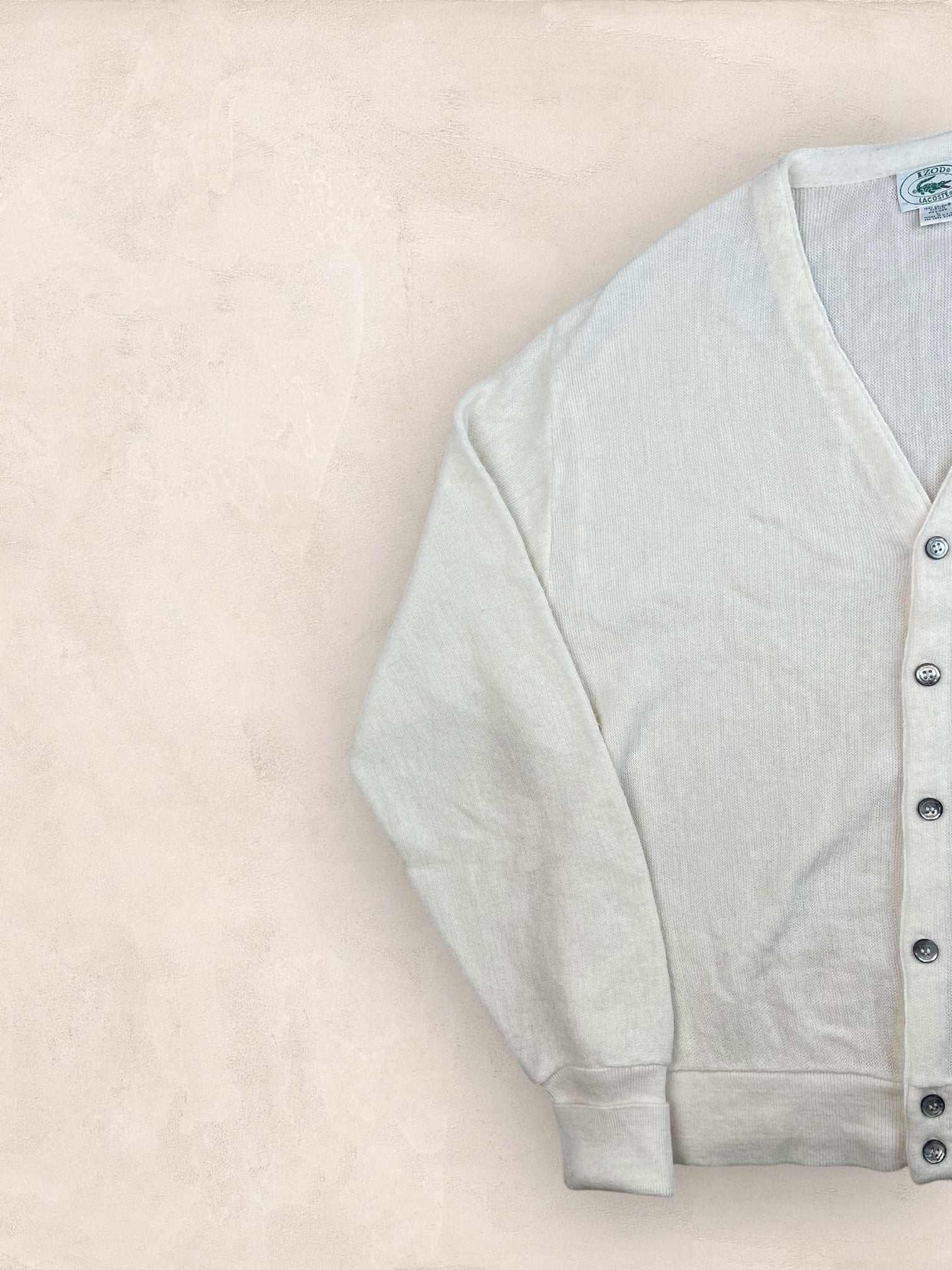 Cardigan Homme Lacoste Izod Blanc L Ref:3336 - Blanc - L - amifrip