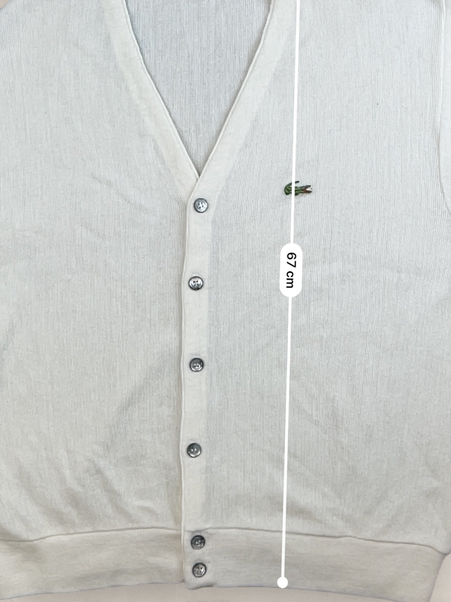 Cardigan Homme Lacoste Izod Blanc L Ref:3336 - Blanc - L - amifrip