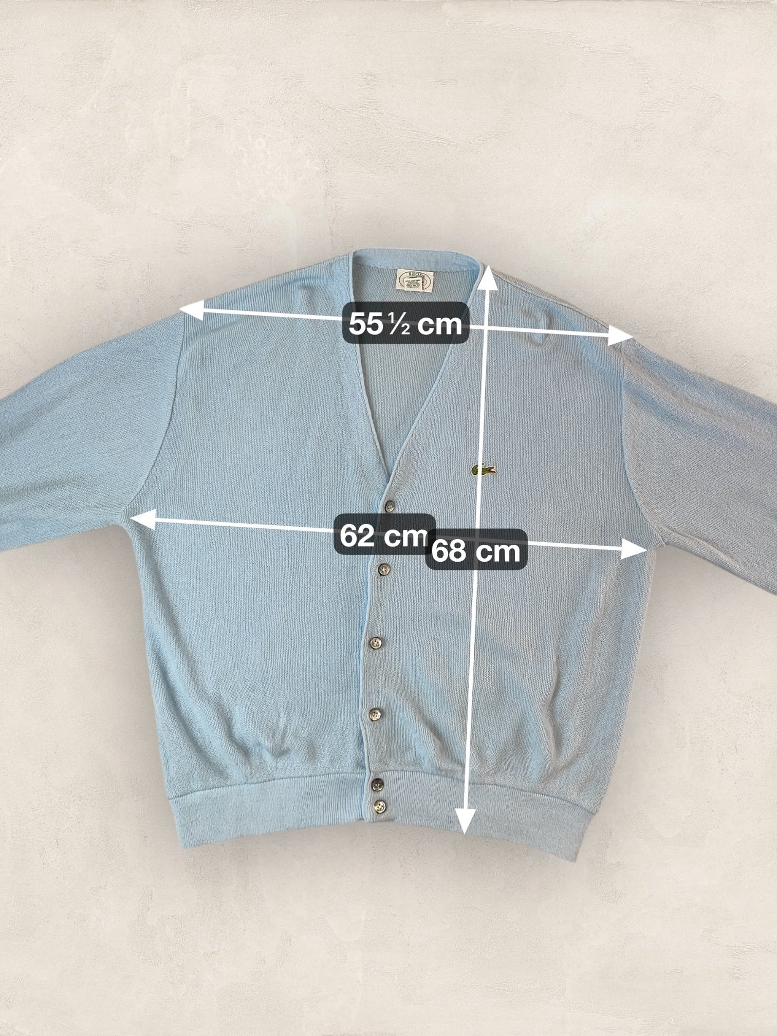 Cardigan Homme Lacoste Izod Bleu L Ref:3774 - Bleu - L - amifrip