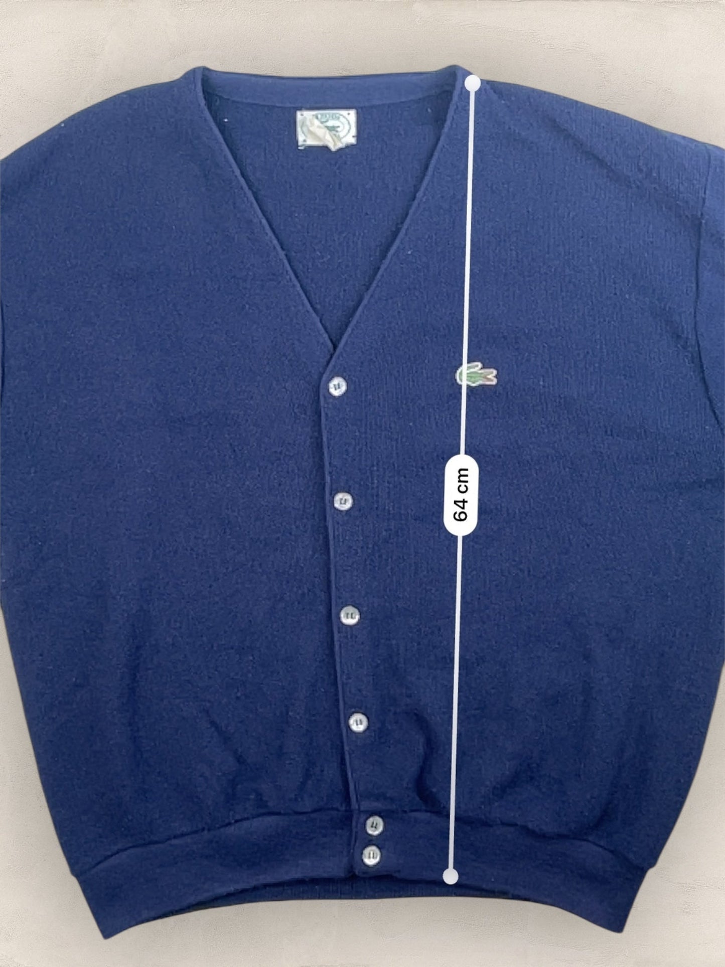 Cardigan Homme Lacoste Izod Bleu Marine L Ref:3323 - Bleu Marine - L - amifrip