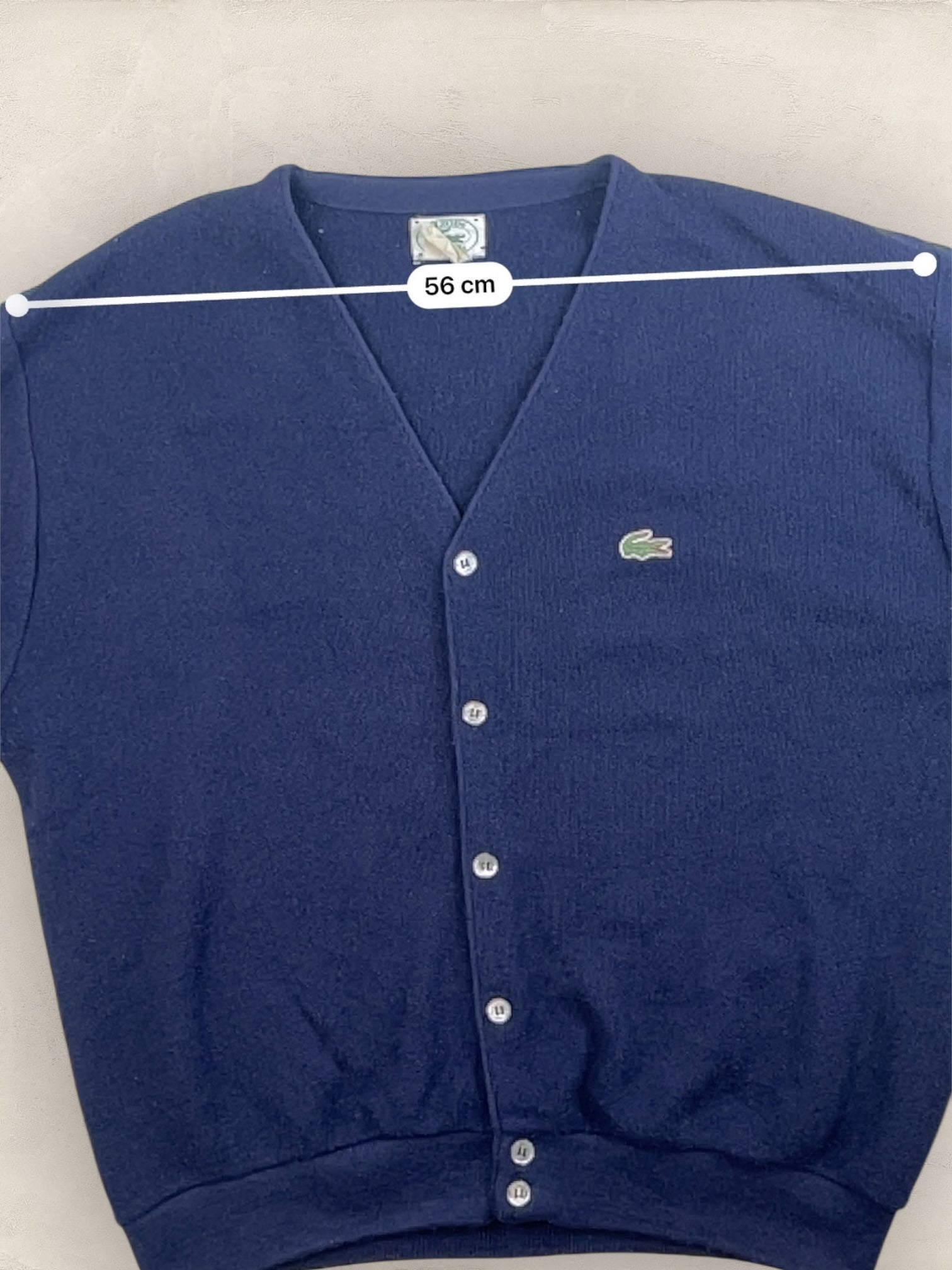 Cardigan Homme Lacoste Izod Bleu Marine L Ref:3323 - Bleu Marine - L - amifrip