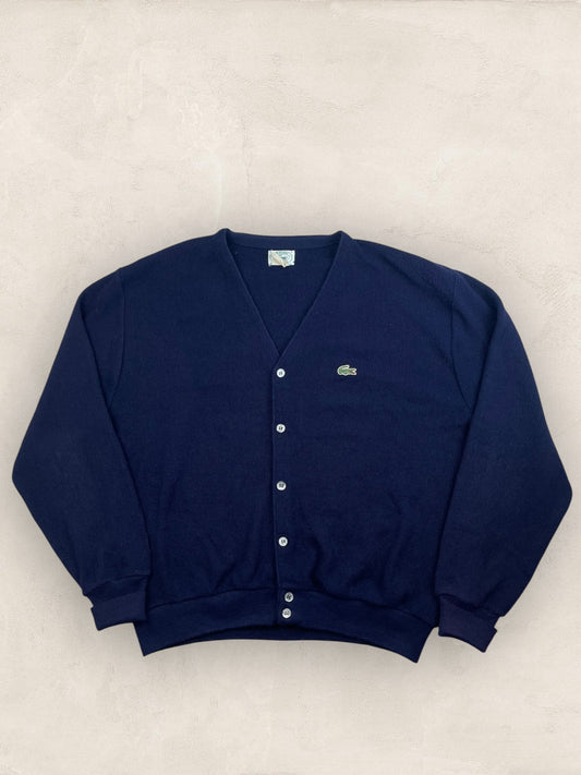 Cardigan Homme Lacoste Izod Bleu Marine L Ref:3323 - Bleu Marine - L - amifrip