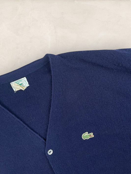 Cardigan Homme Lacoste Izod Bleu Marine L Ref:3323 - Bleu Marine - L - amifrip