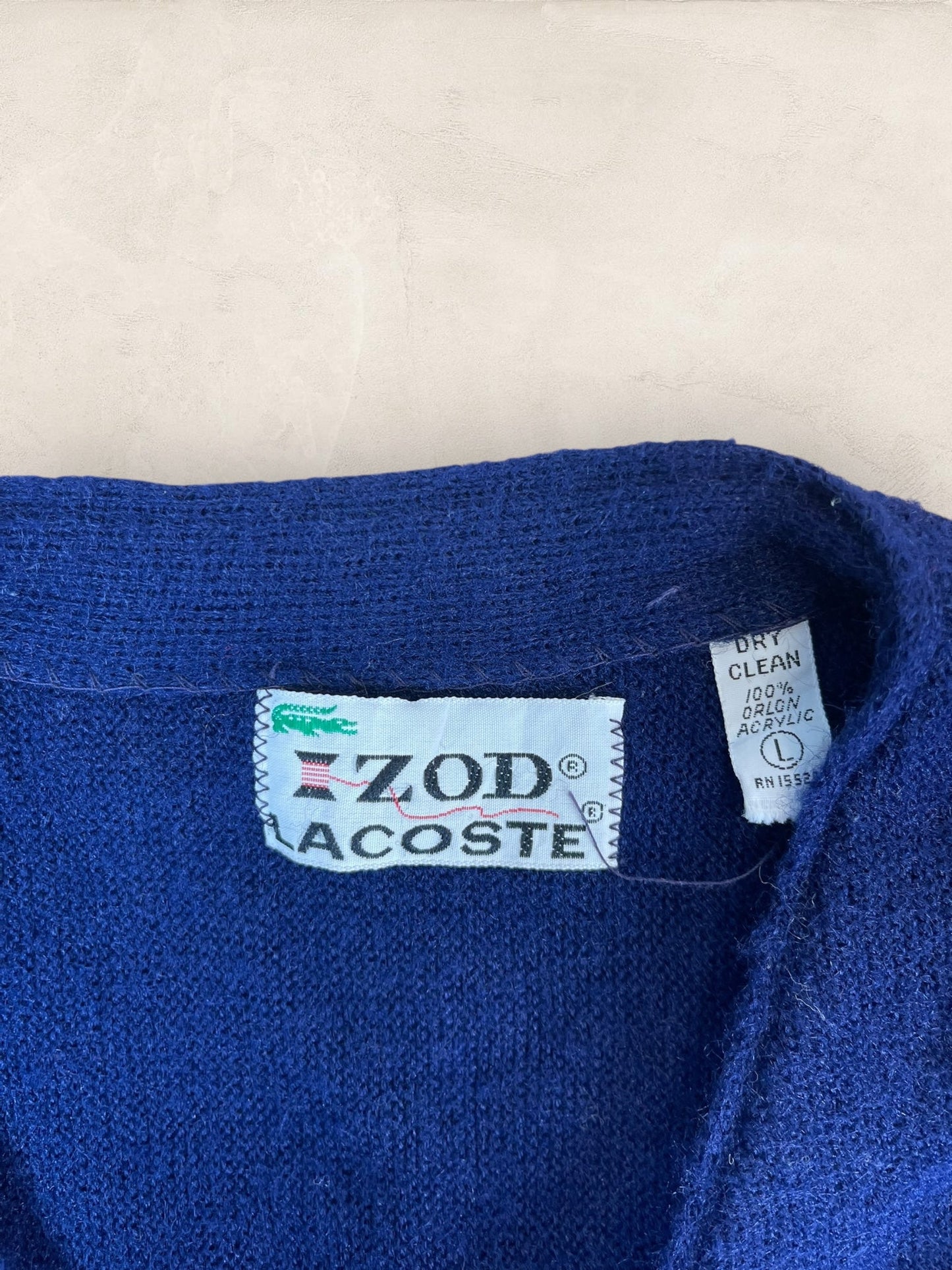 Cardigan Homme Lacoste Izod Bleu Marine L Ref:3821 - Bleu Marine - L - amifrip
