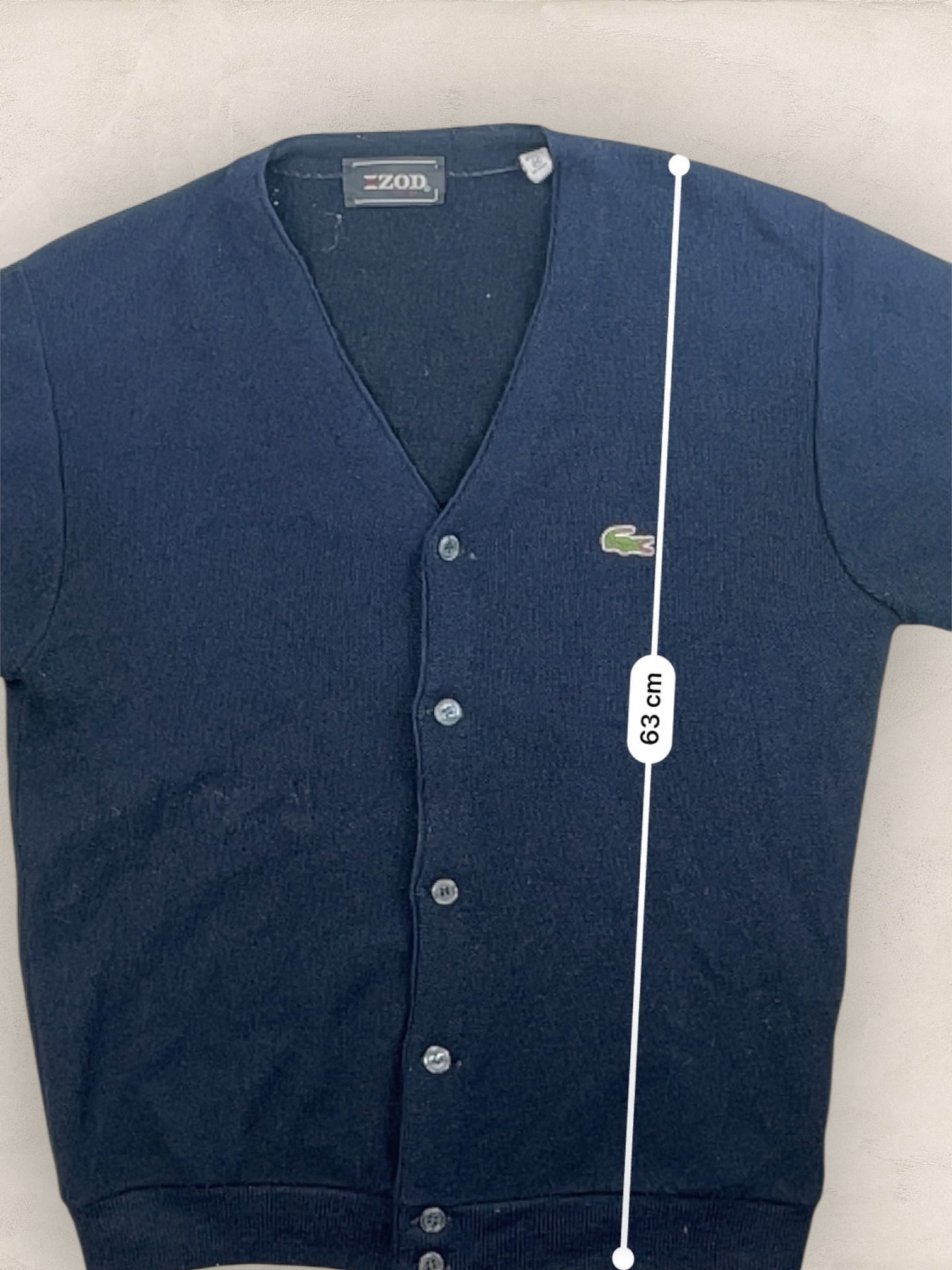 Cardigan Homme Lacoste Izod Bleu Marine M Ref:3320 - Bleu Marine - M - amifrip