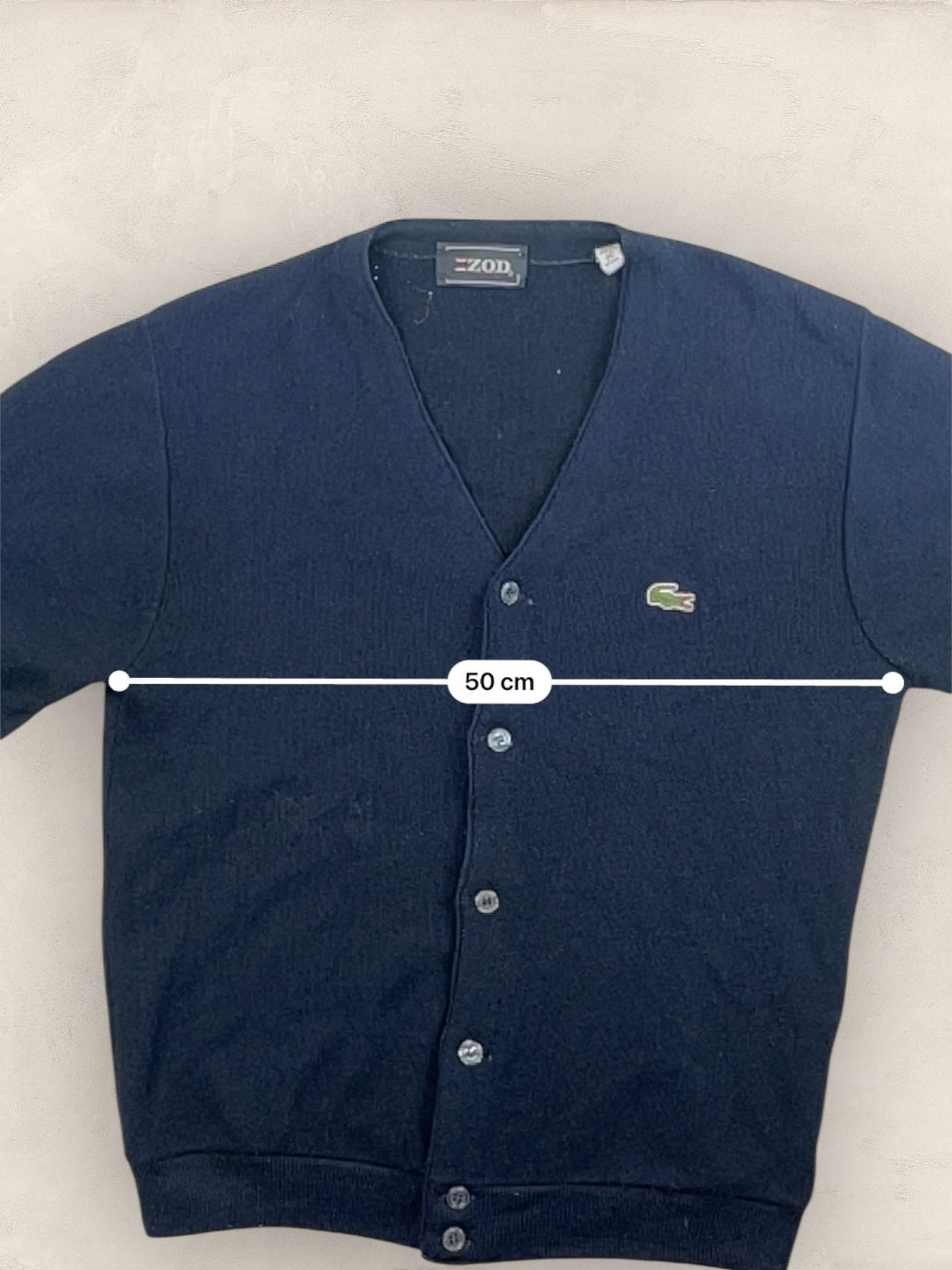 Cardigan Homme Lacoste Izod Bleu Marine M Ref:3320 - Bleu Marine - M - amifrip