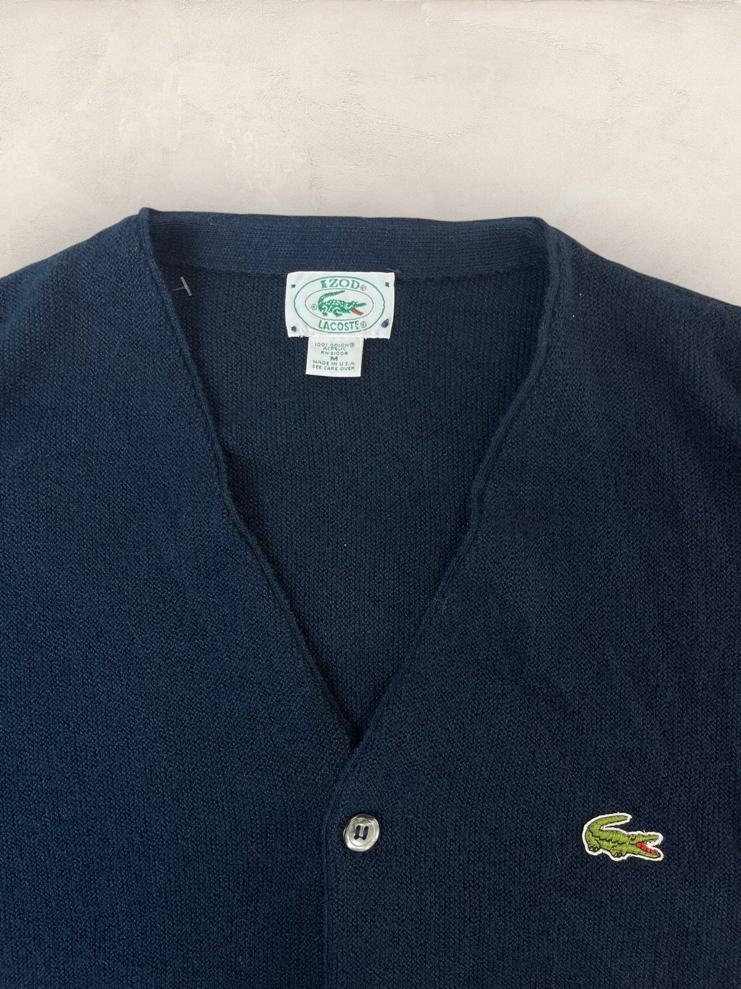 Cardigan Homme Lacoste Izod Bleu Marine M Ref:3781 - Bleu Marine - M - amifrip