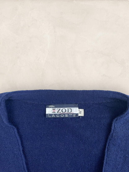 Cardigan Homme Lacoste Izod Bleu Marine XL Ref:3284 - Bleu Marine - XL - amifrip