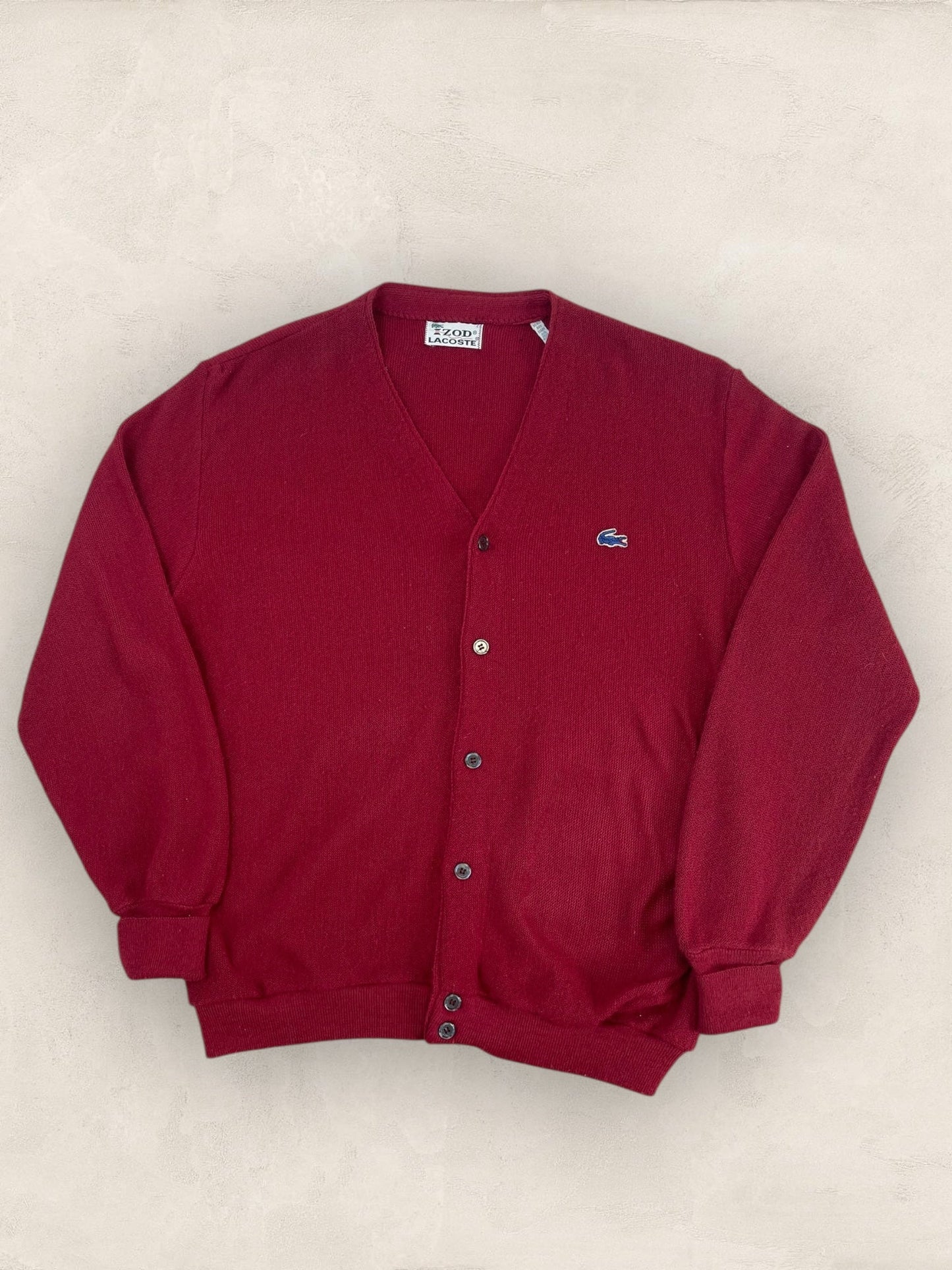 Cardigan Homme Lacoste Izod Bordeaux L Ref:3947 - Bordeaux - L - amifrip