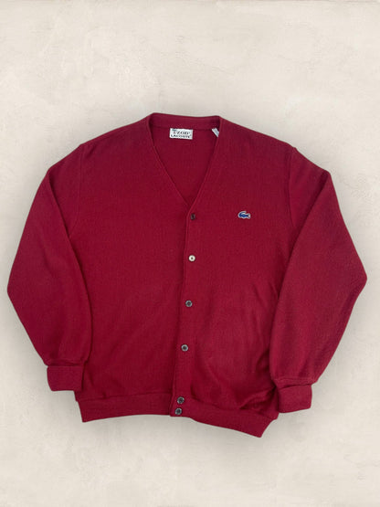 Cardigan Homme Lacoste Izod Bordeaux L Ref:3947 - Bordeaux - L - amifrip