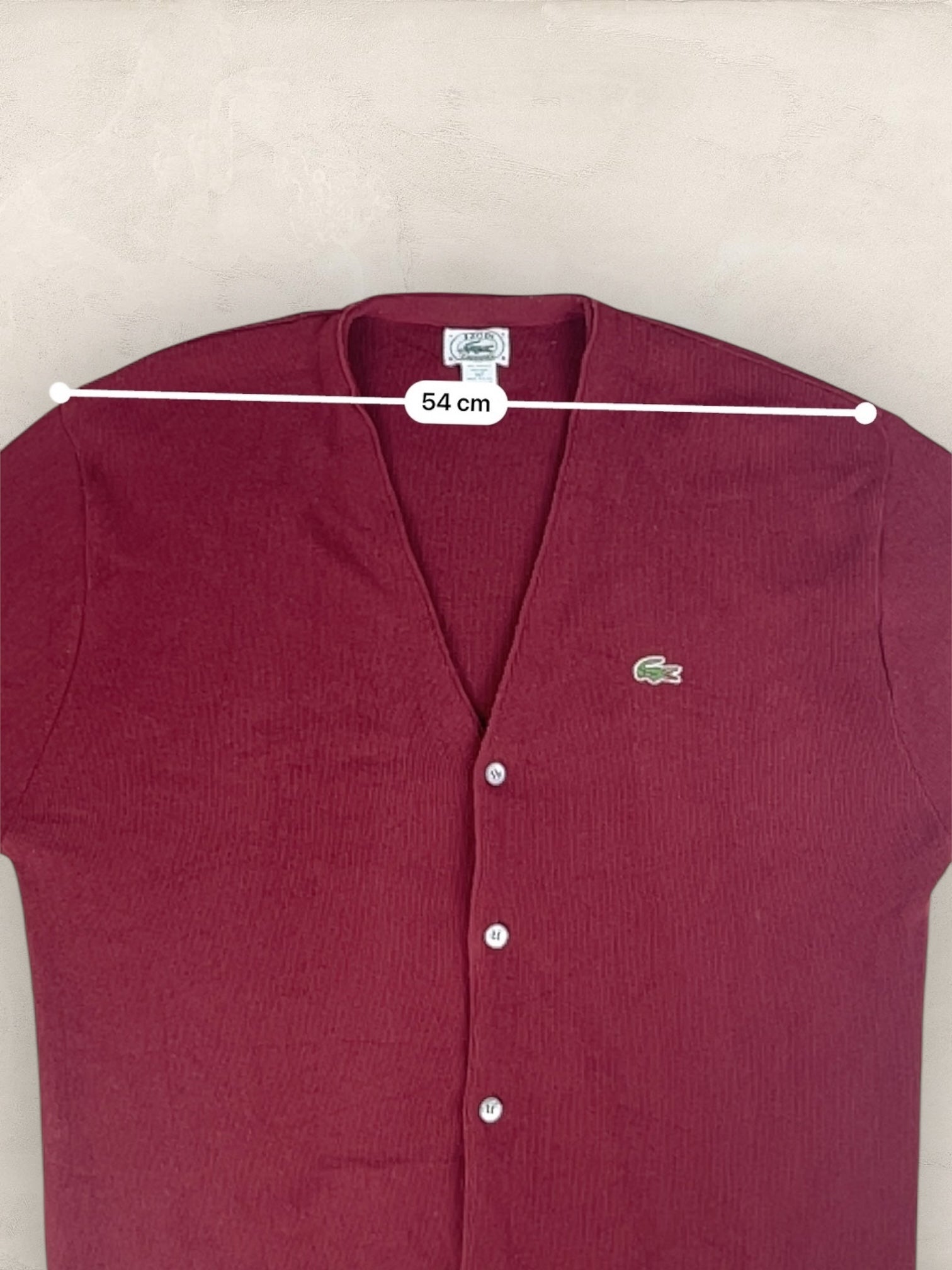Cardigan Homme Lacoste Izod Bordeaux XL Ref:3339 - Bordeaux - XL - amifrip