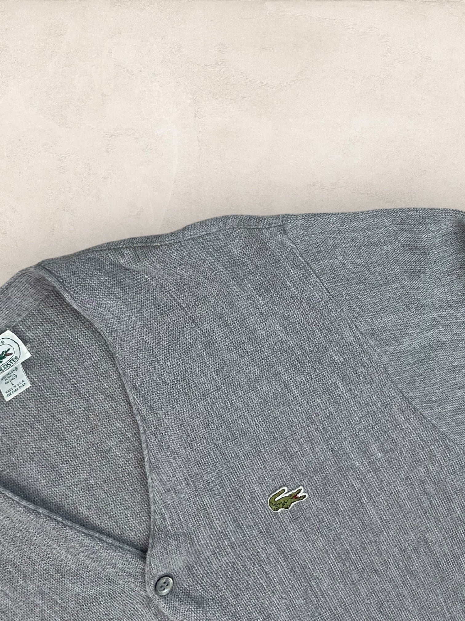 Cardigan Homme Lacoste Izod Gris L Ref:3331 - Gris - L - amifrip