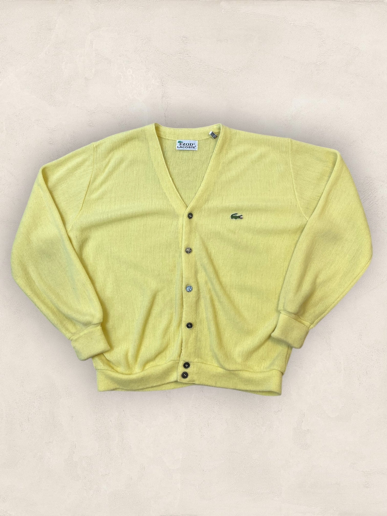 Cardigan Homme Lacoste Izod Jaune L Ref:3964 - Jaune - L - amifrip