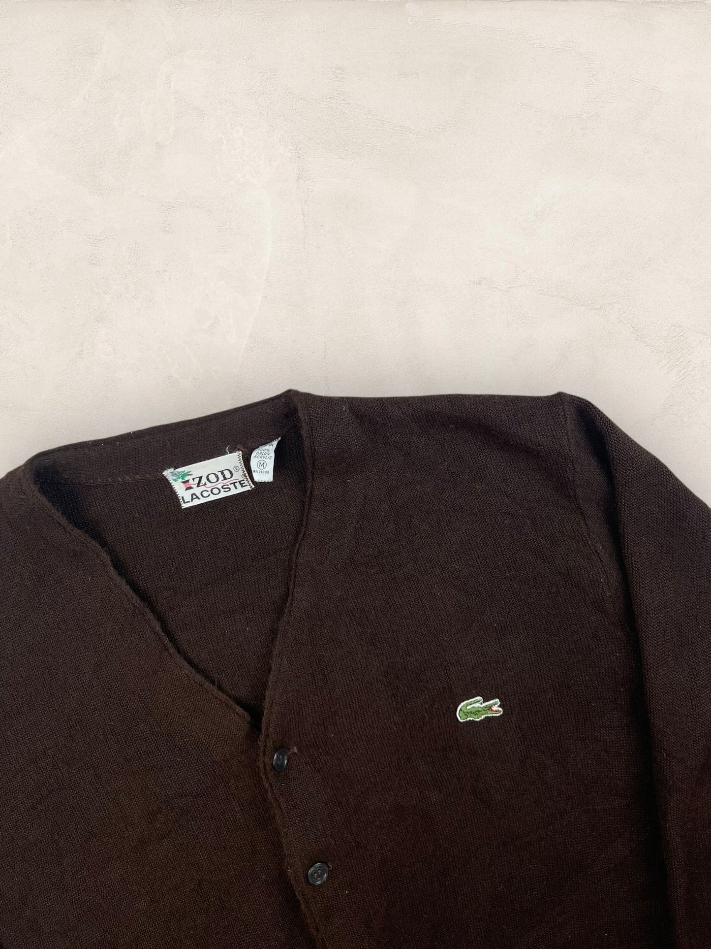 Cardigan Homme Lacoste Izod Marron M Ref:3316 - Marron - M - amifrip