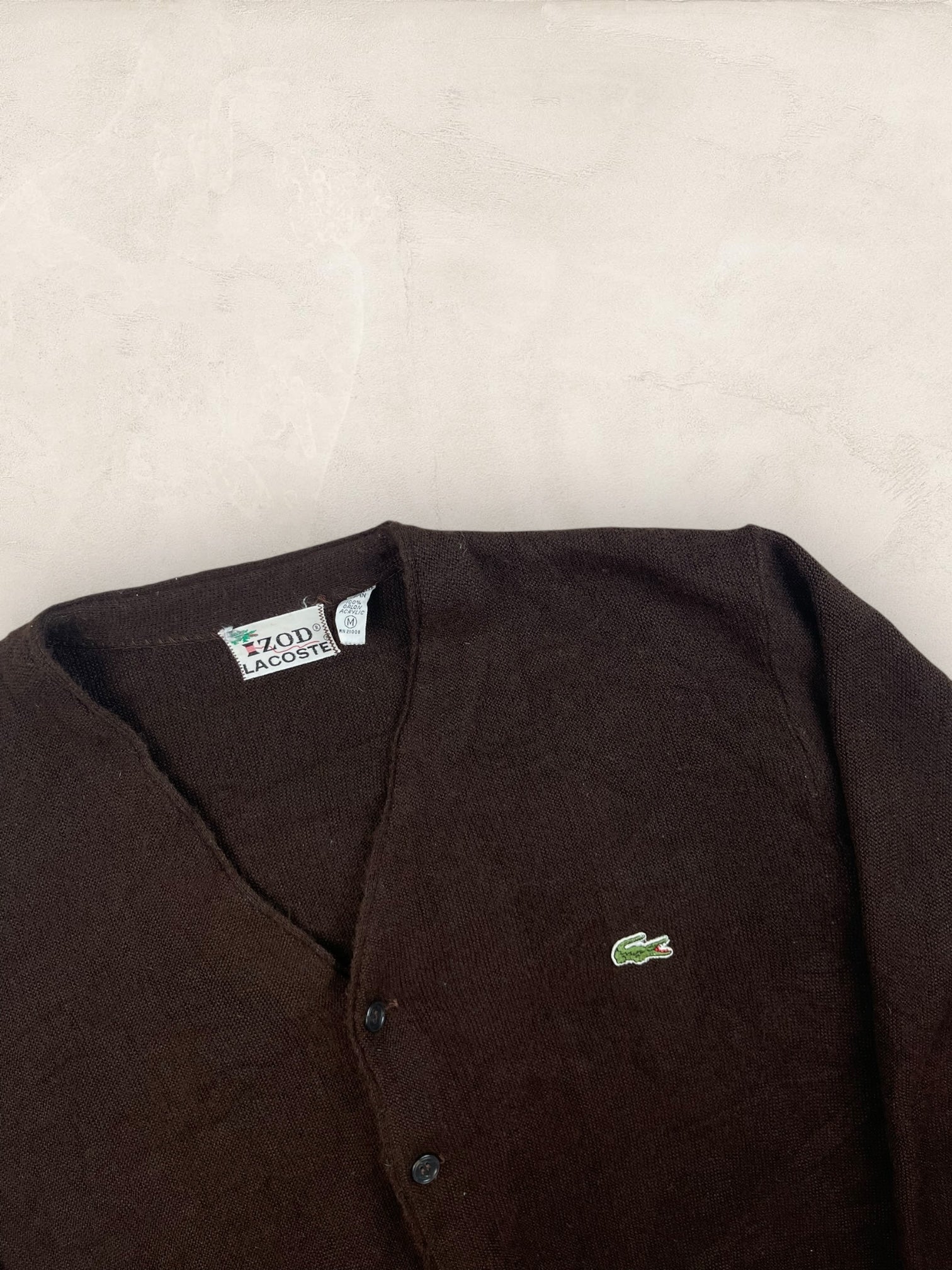 Cardigan Homme Lacoste Izod Marron M Ref:3316 - Marron - M - amifrip