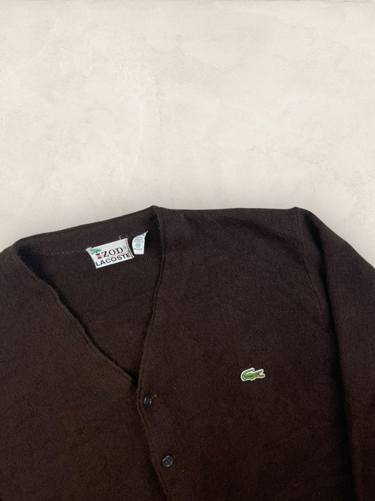 Cardigan Homme Lacoste Izod Marron M Ref:3316 - Marron - M - amifrip
