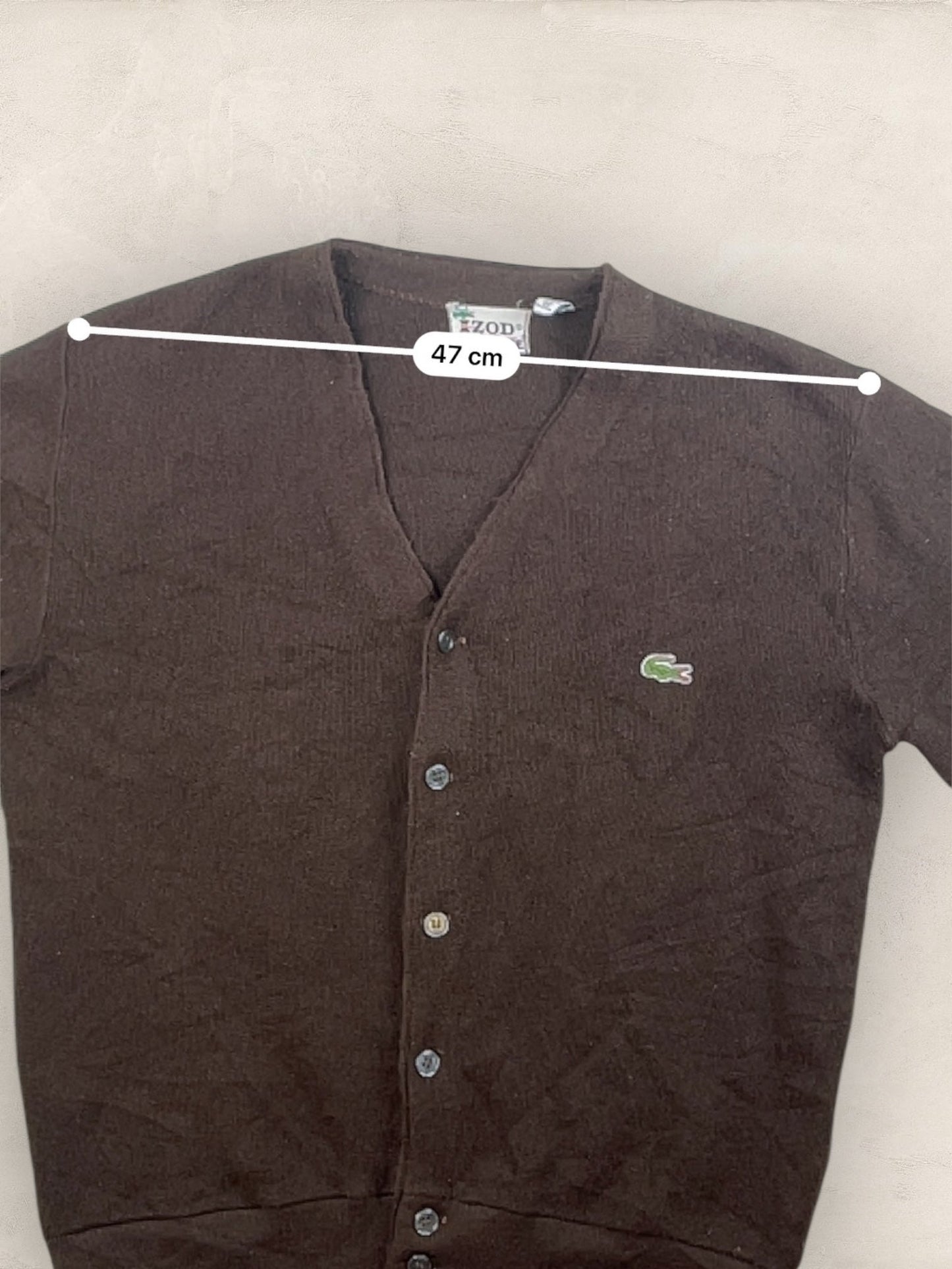 Cardigan Homme Lacoste Izod Marron M Ref:3316 - Marron - M - amifrip