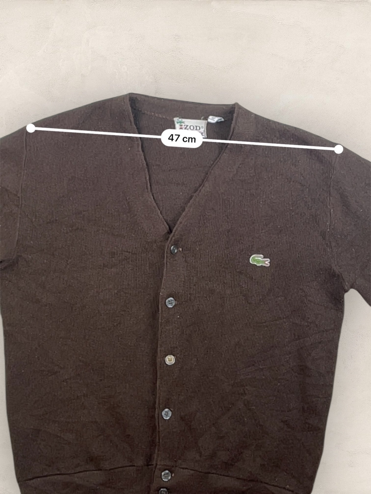 Cardigan Homme Lacoste Izod Marron M Ref:3316 - Marron - M - amifrip