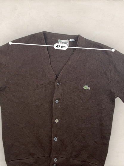 Cardigan Homme Lacoste Izod Marron M Ref:3316 - Marron - M - amifrip