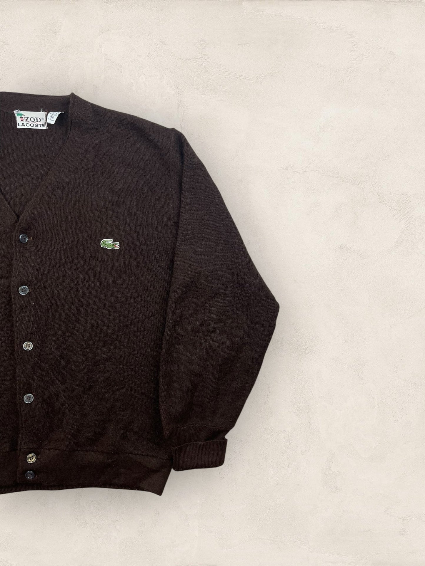 Cardigan Homme Lacoste Izod Marron M Ref:3316 - Marron - M - amifrip