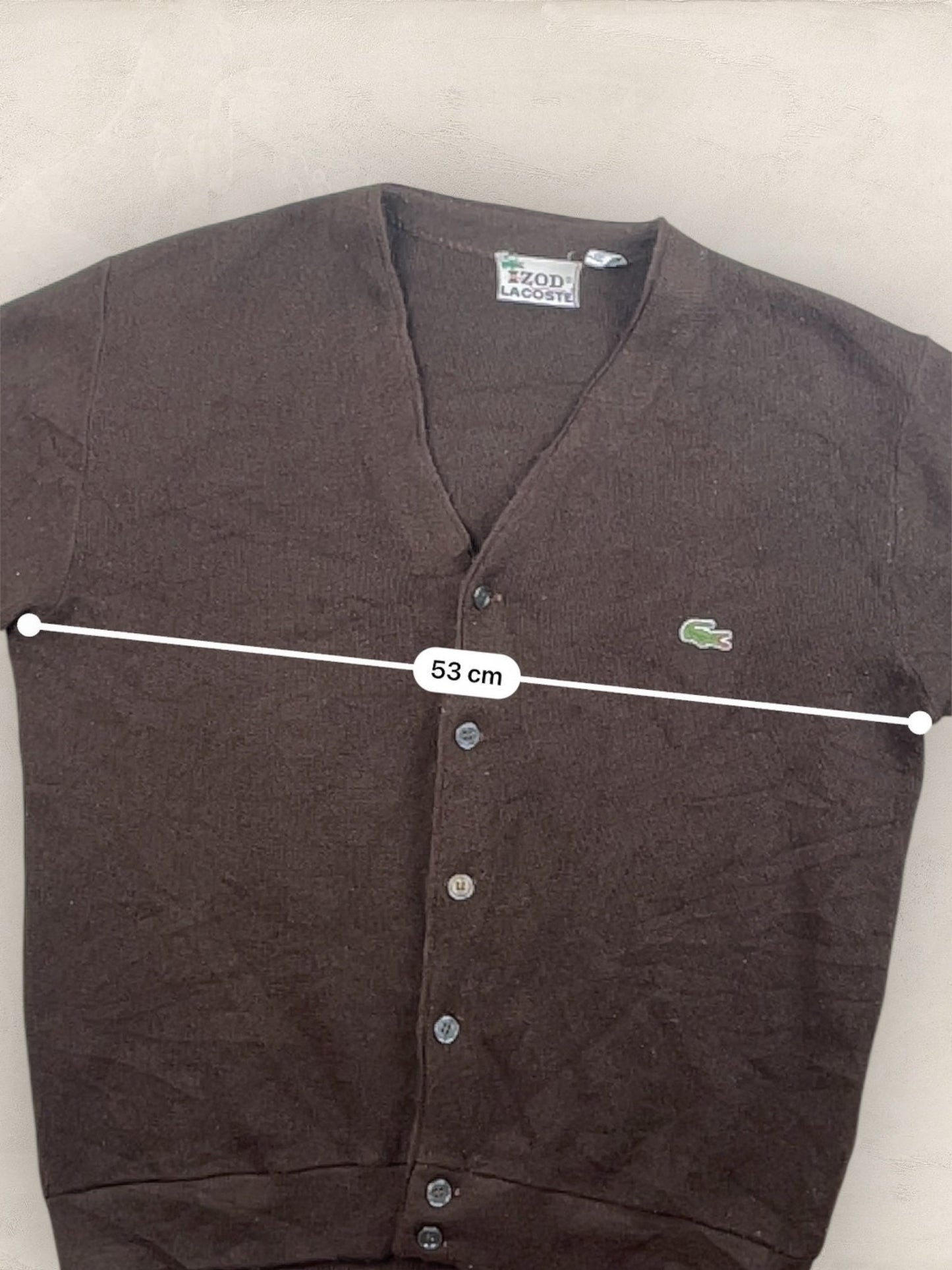 Cardigan Homme Lacoste Izod Marron M Ref:3316 - Marron - M - amifrip