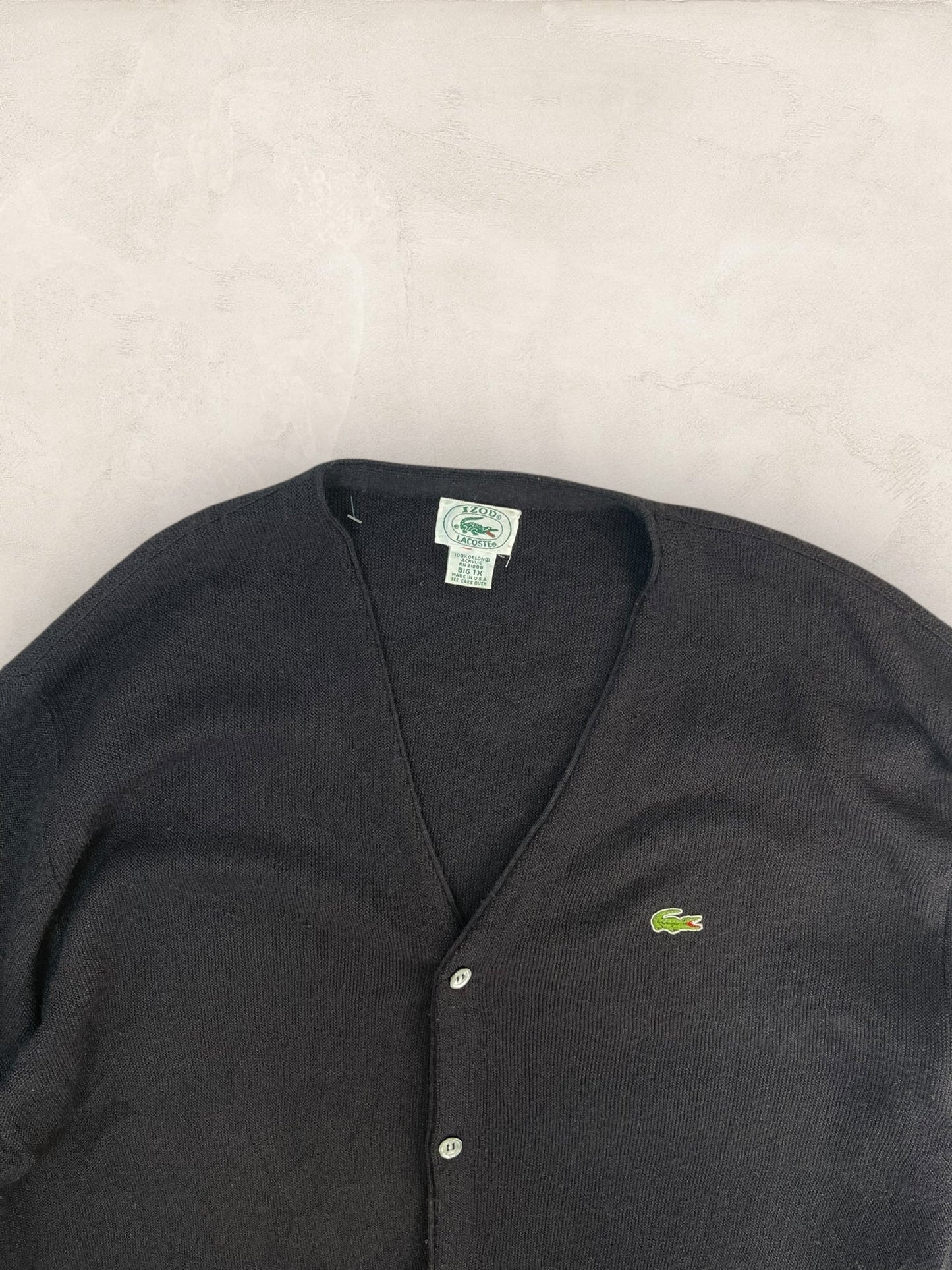 Cardigan Homme Lacoste Izod Noir 2XL Ref:3992 - NOIR - 2XL - amifrip