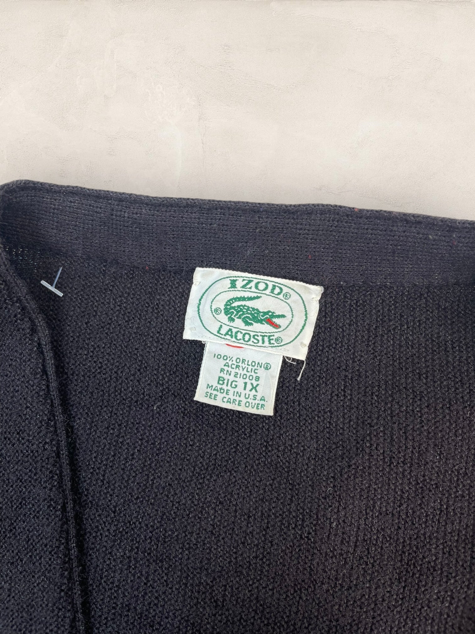 Cardigan Homme Lacoste Izod Noir 2XL Ref:3992 - NOIR - 2XL - amifrip