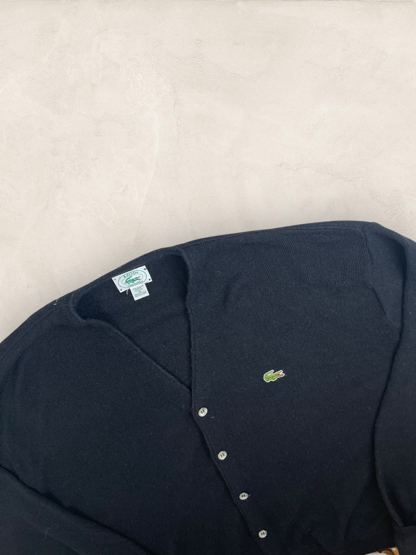 Cardigan Homme Lacoste Izod Noir XL Ref:3296 - Noir - XL - amifrip