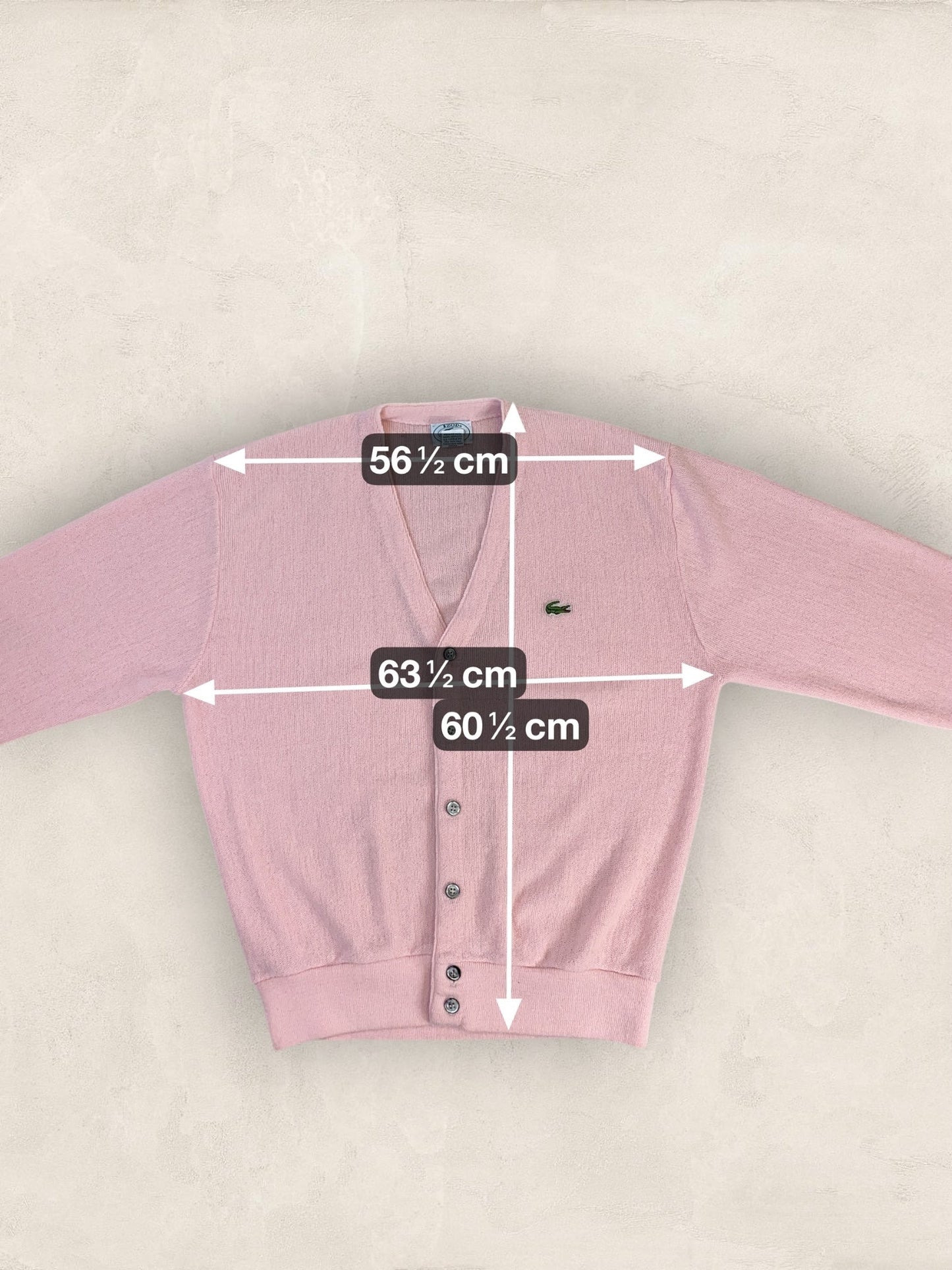 Cardigan Homme Lacoste Izod Rose M Ref:3974 - Rose - M - amifrip